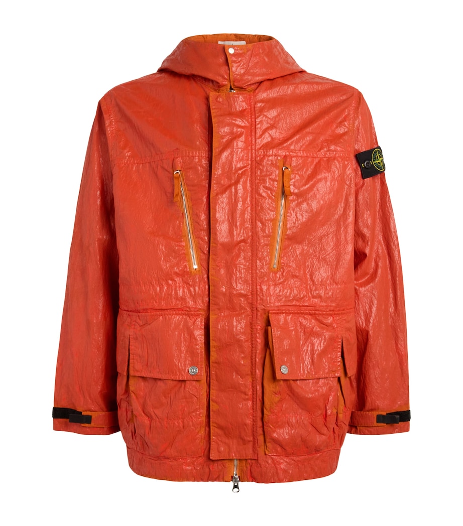 Stone Island Mens Slick Nylon Tela Jacket Image 1