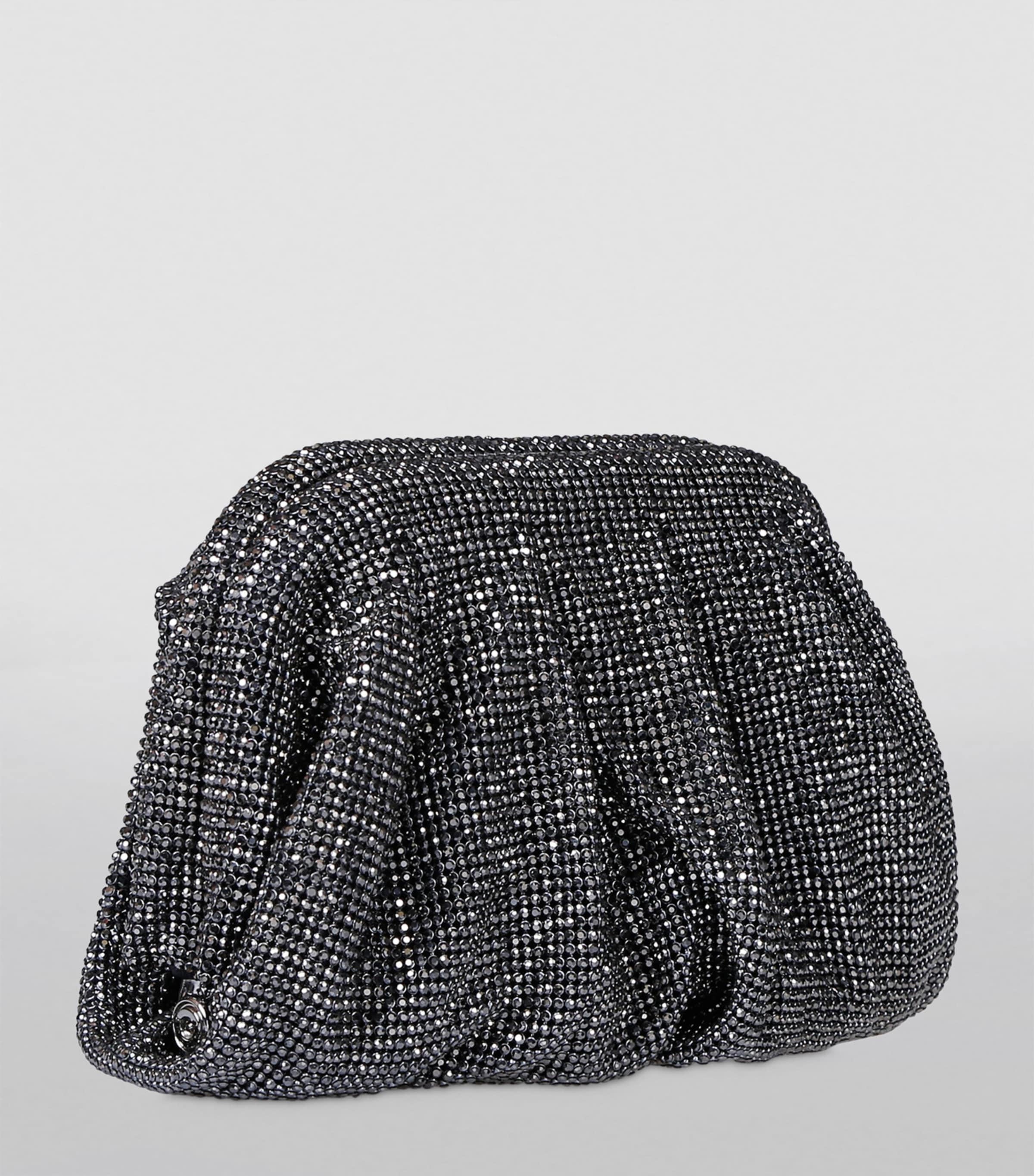 Benedetta Bruzziches Embellished Venus La Petite Clutch Bag Black Image 3