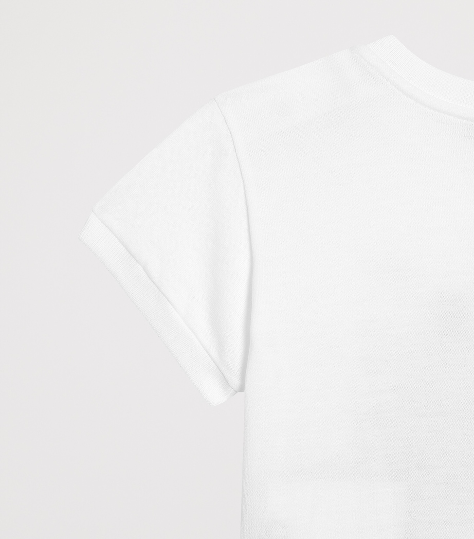 Cotton Floral Logo T-Shirt (3-36 Months) W0800-OPTICAL WH Image 3