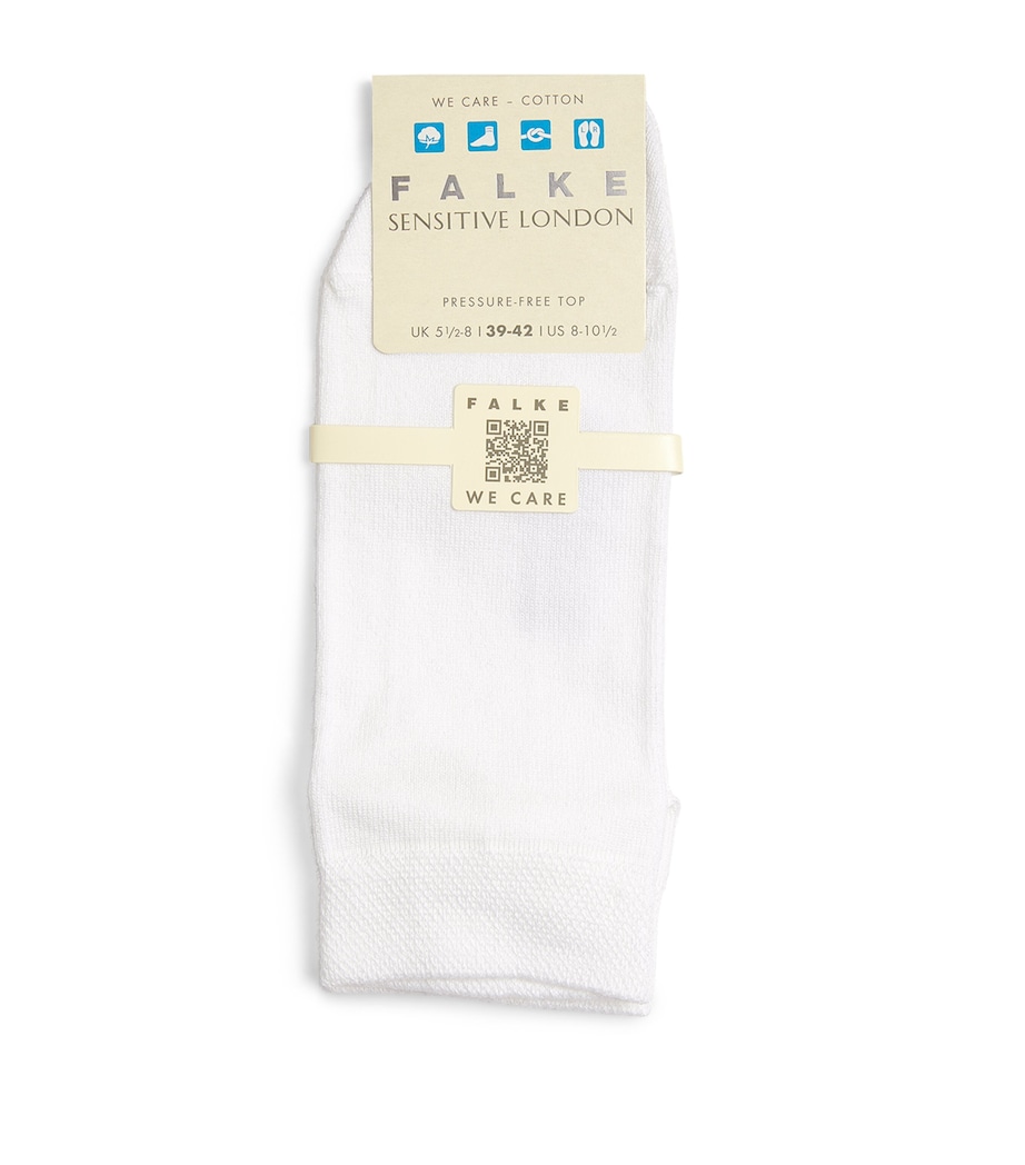 Falke Womens Sensitive London Trainer Socks White Image 1