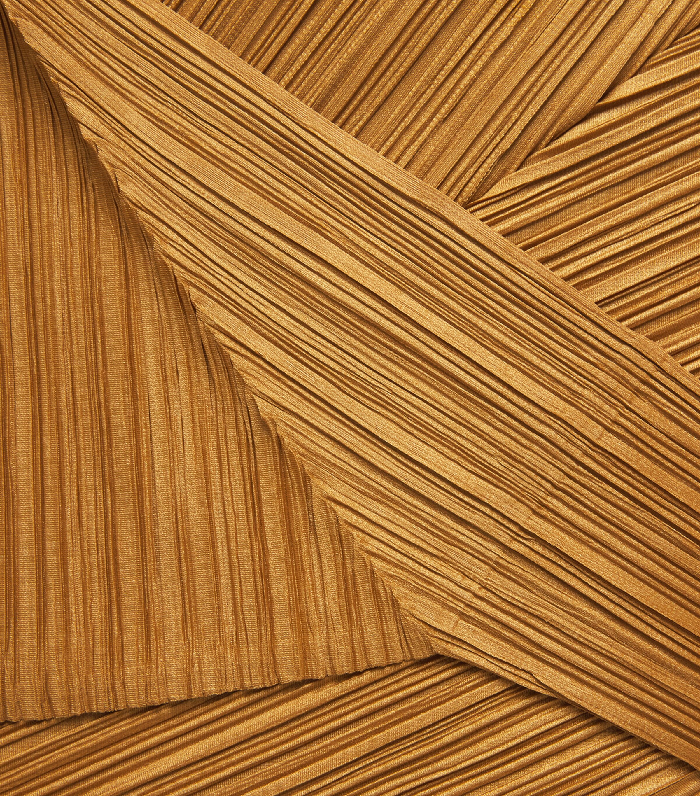 Pleats Please Issey Miyake Womens Efficient Square 2 Top Camel Brown Image 6