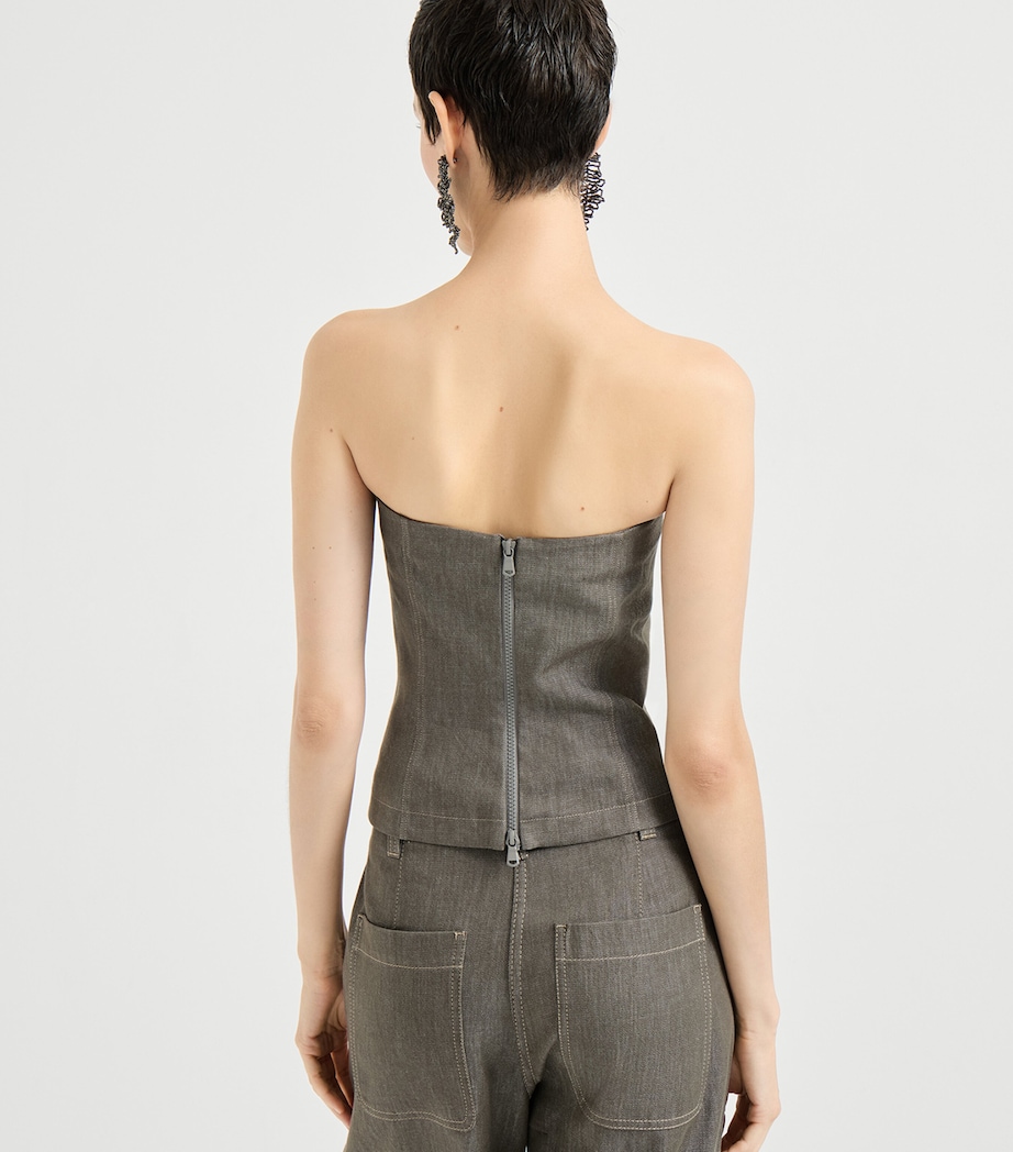 Cotton Twill Bandeau Top C004 Image 5