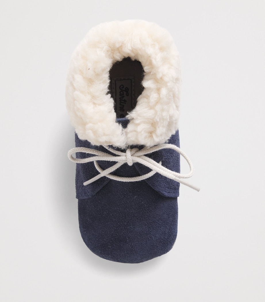 Tartine et Chocolat Leather Booties Marine Image 4