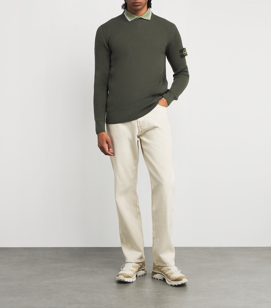 Virgin Wool Crew-Neck Sweater V0054 Image 2