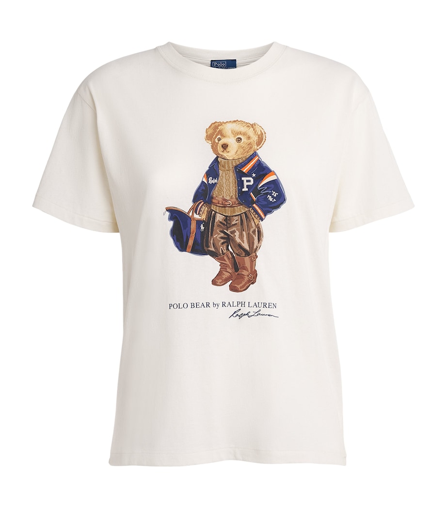 Polo Ralph Lauren Womens Polo Bear T-Shirt Warm White Image 1