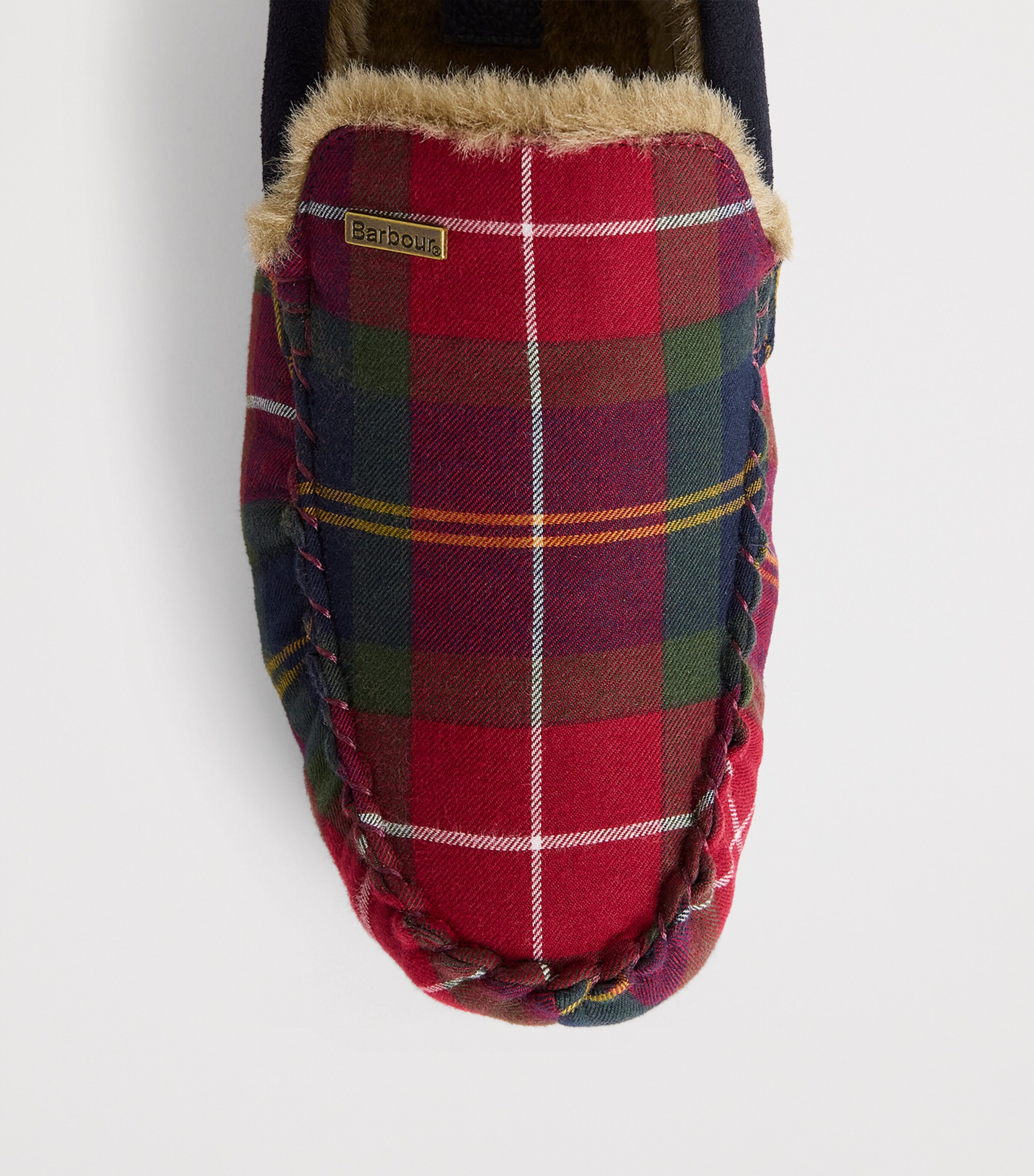 Suede Tartan Monty Slippers WINTERBERRY TARTAN Image 4