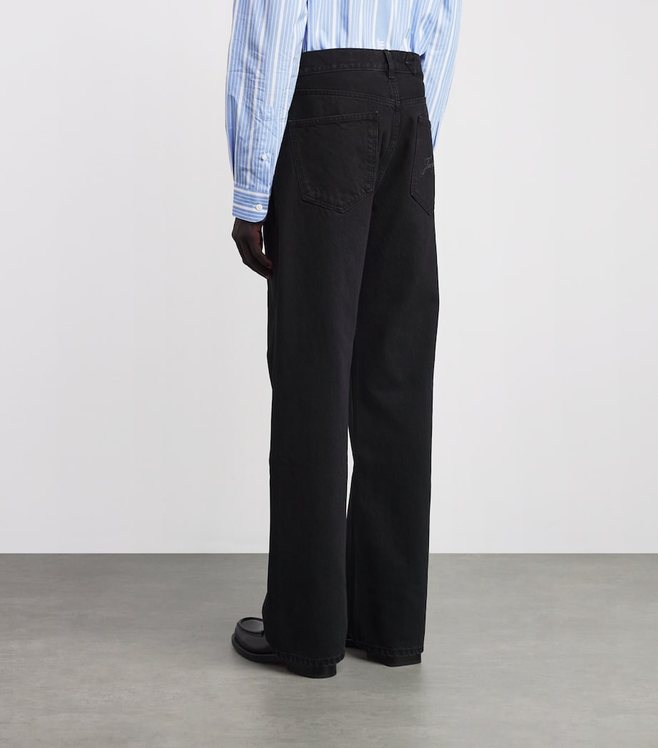 Straight-Fit Jeans 990-BLACK Image 4