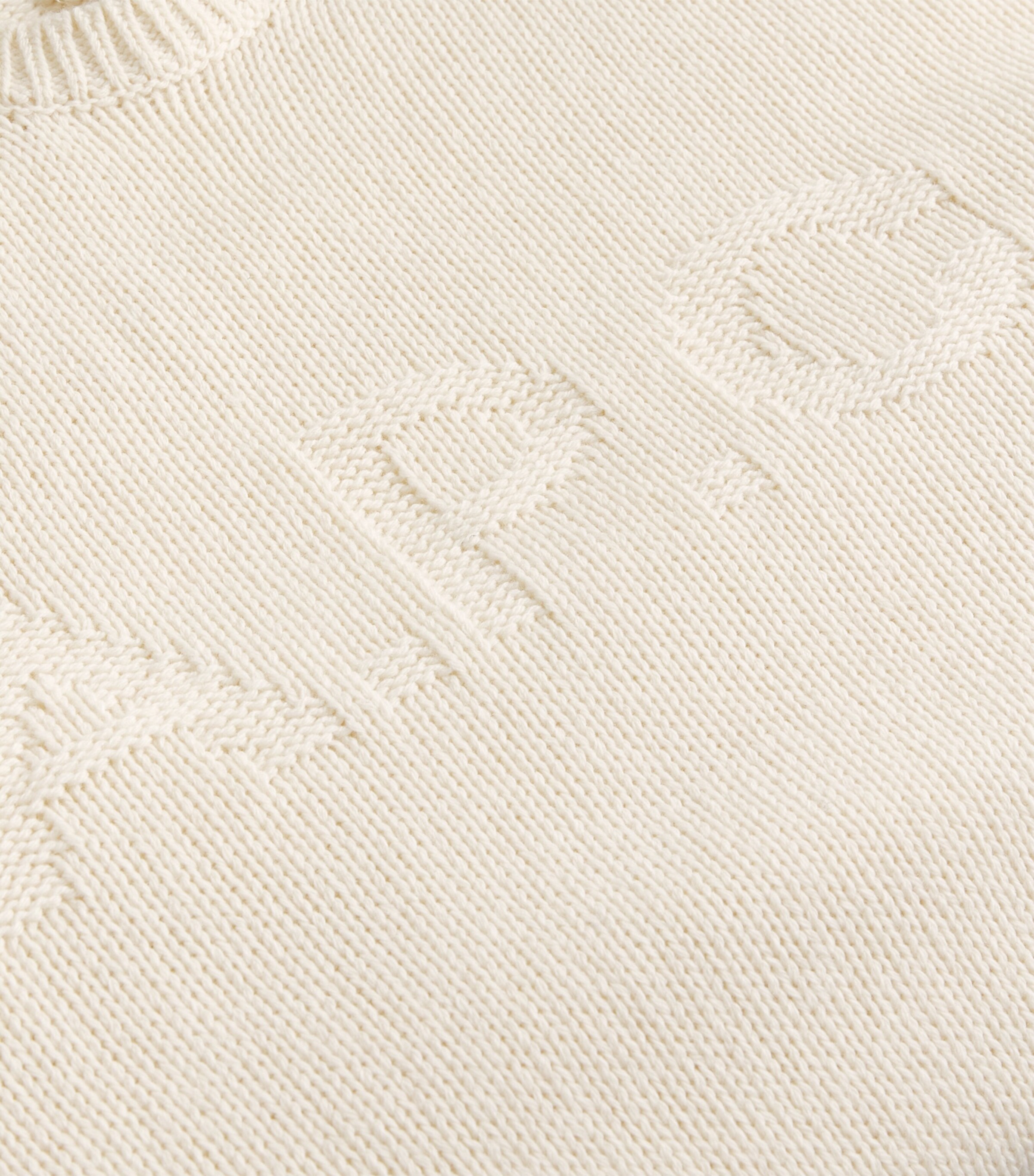 A.P.C. Mens Wool Logo George Sweater Aad Ecru Image 6