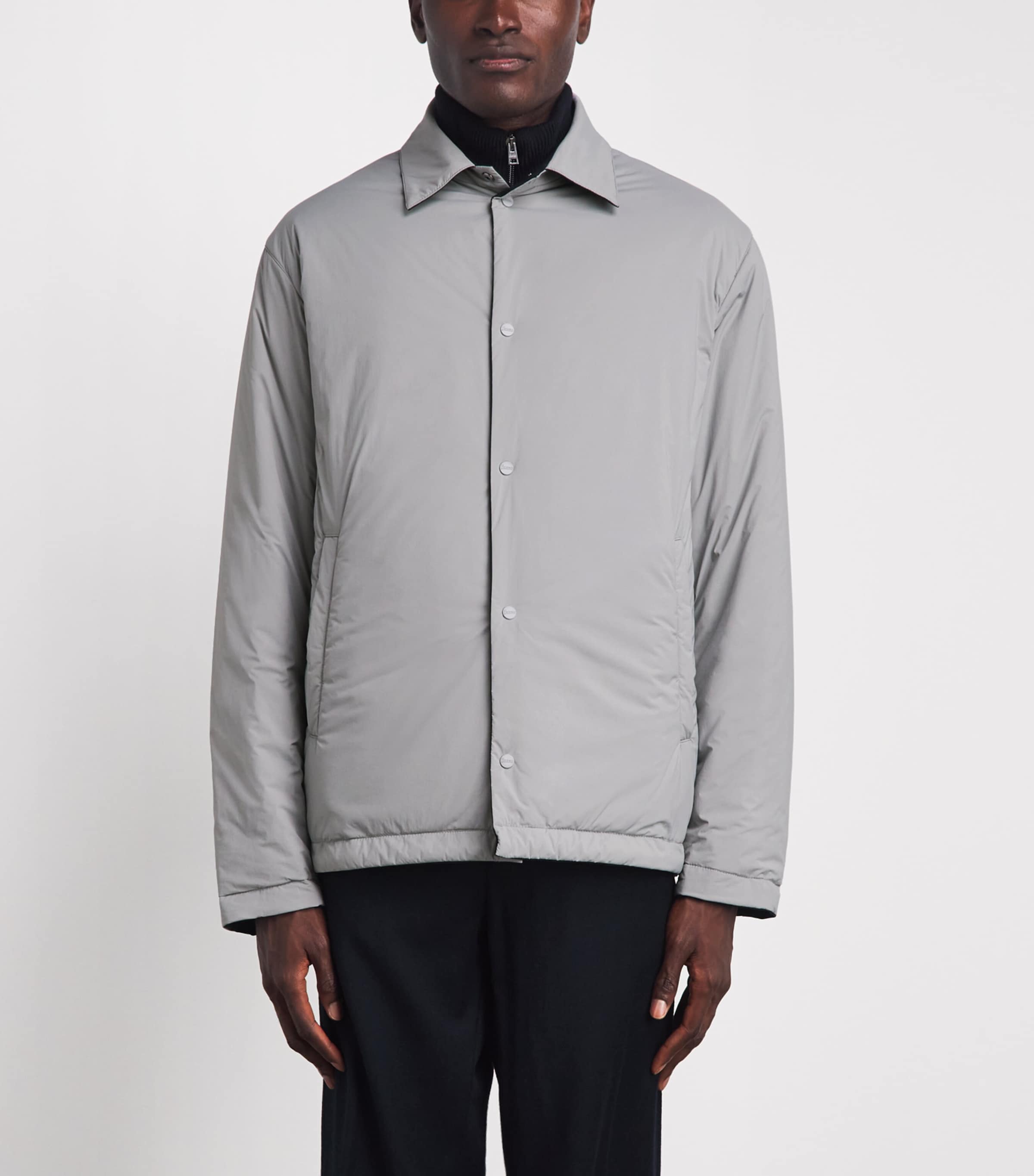 Herno Mens Reversible Shacket Blu Grgo Scro Image 6