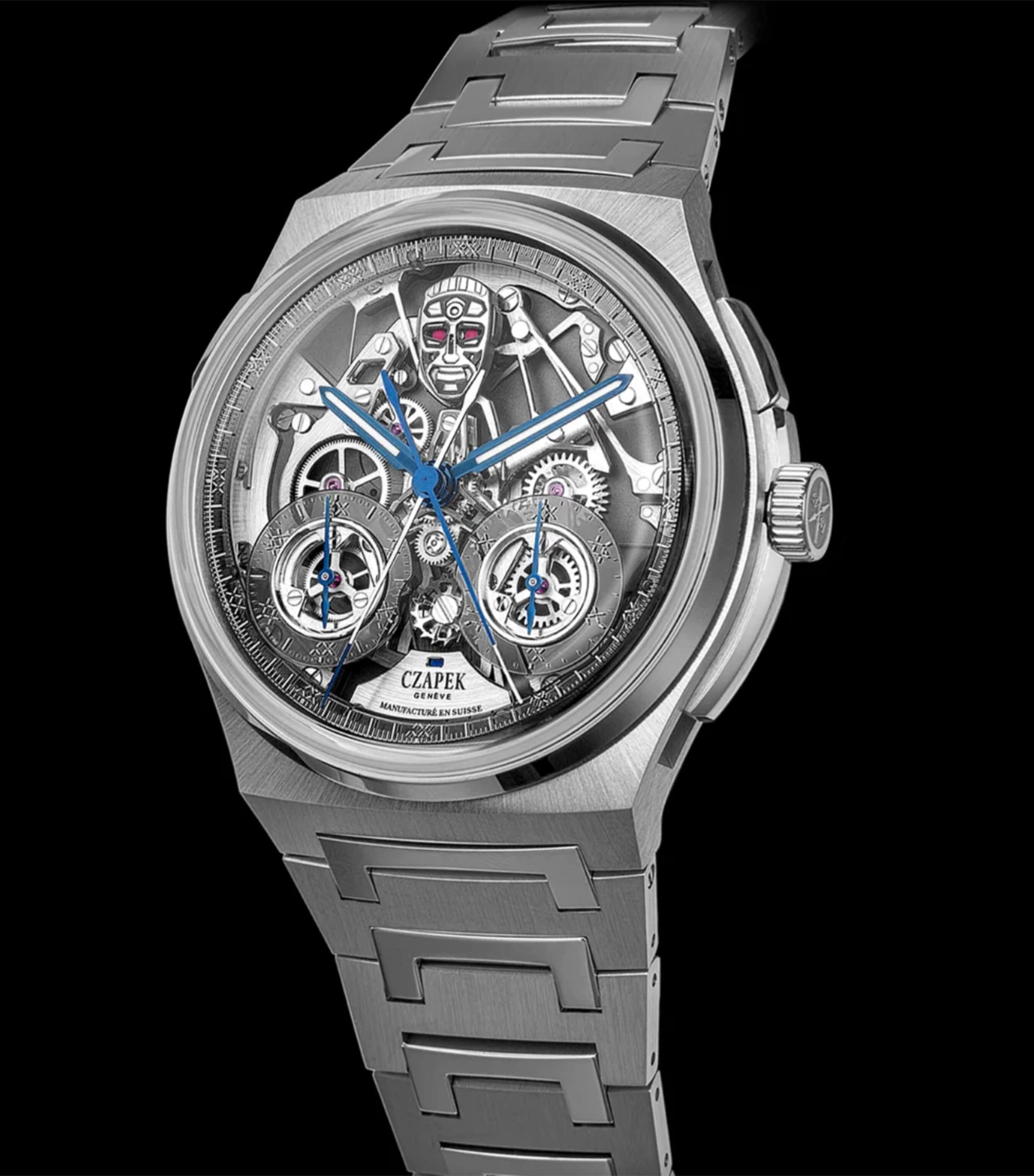 Stainless Steel Antarctique Rattrapante R.U.R Watch 42.5mm GREY Image 3