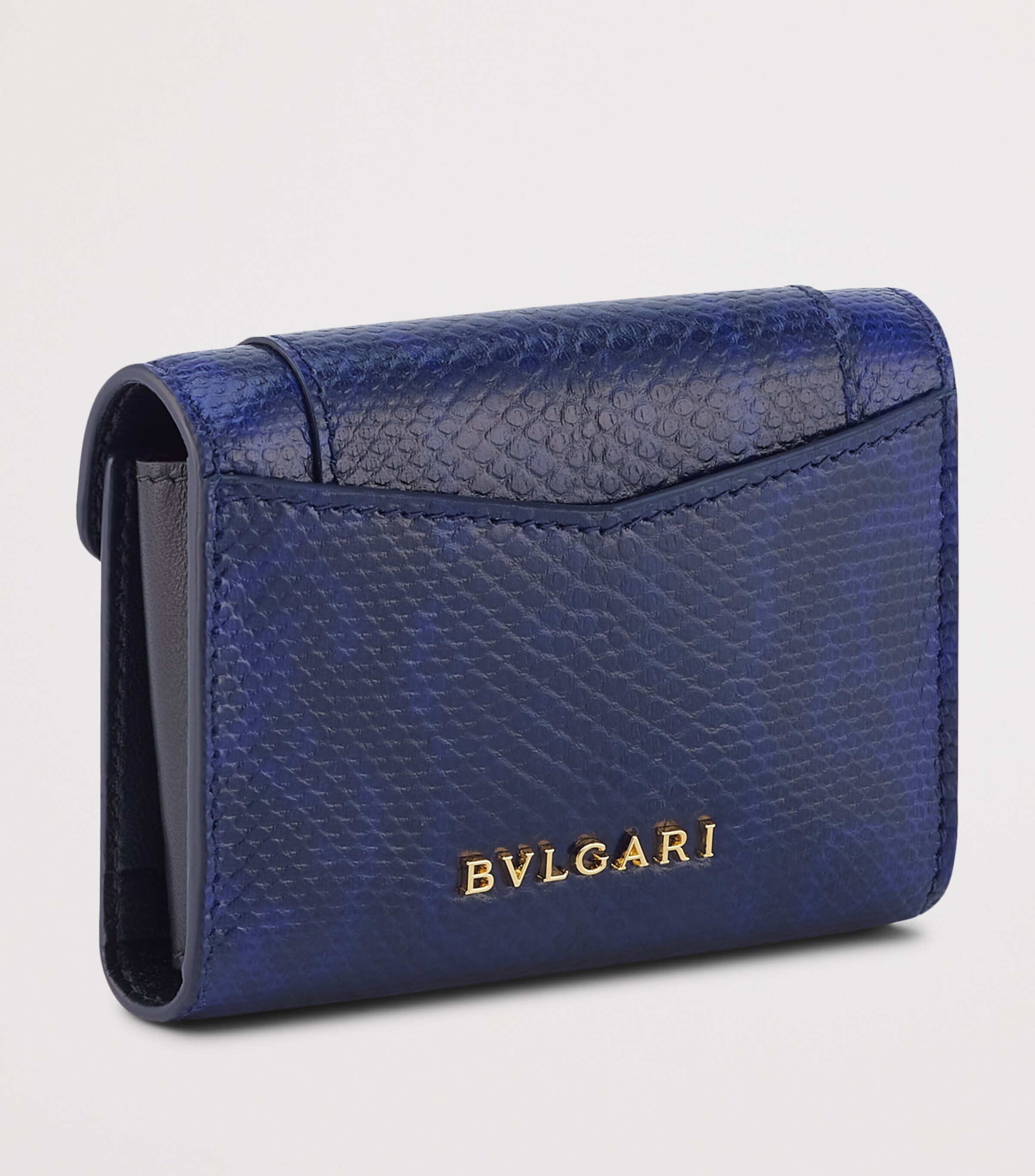 Karung Leather Serpenti Forever Card Holder BLUE Image 2