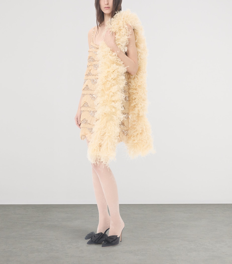 Valentino Garavani Feather Scarf Image 2