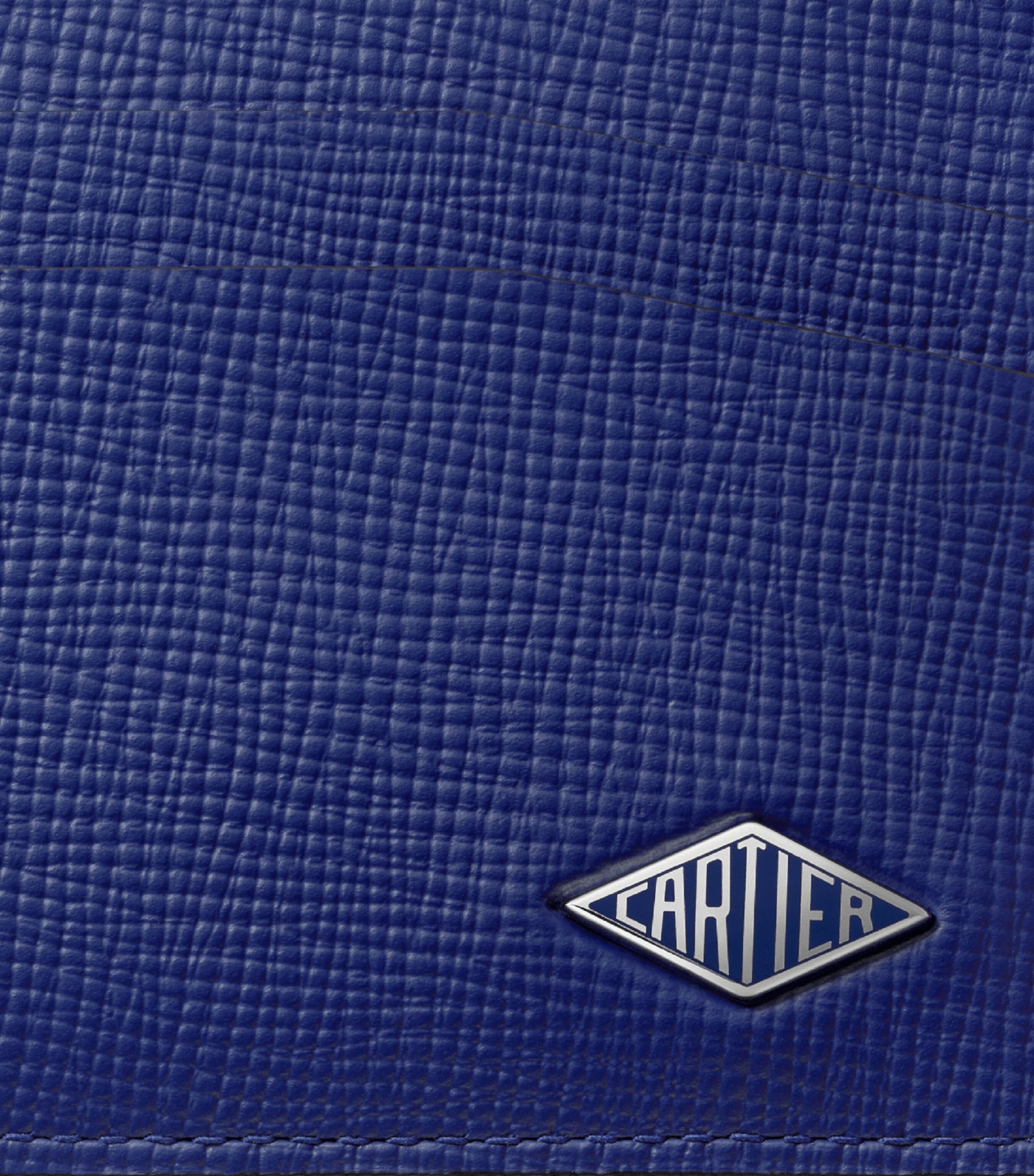 Leather Losange Double Card Holder INK Image 4