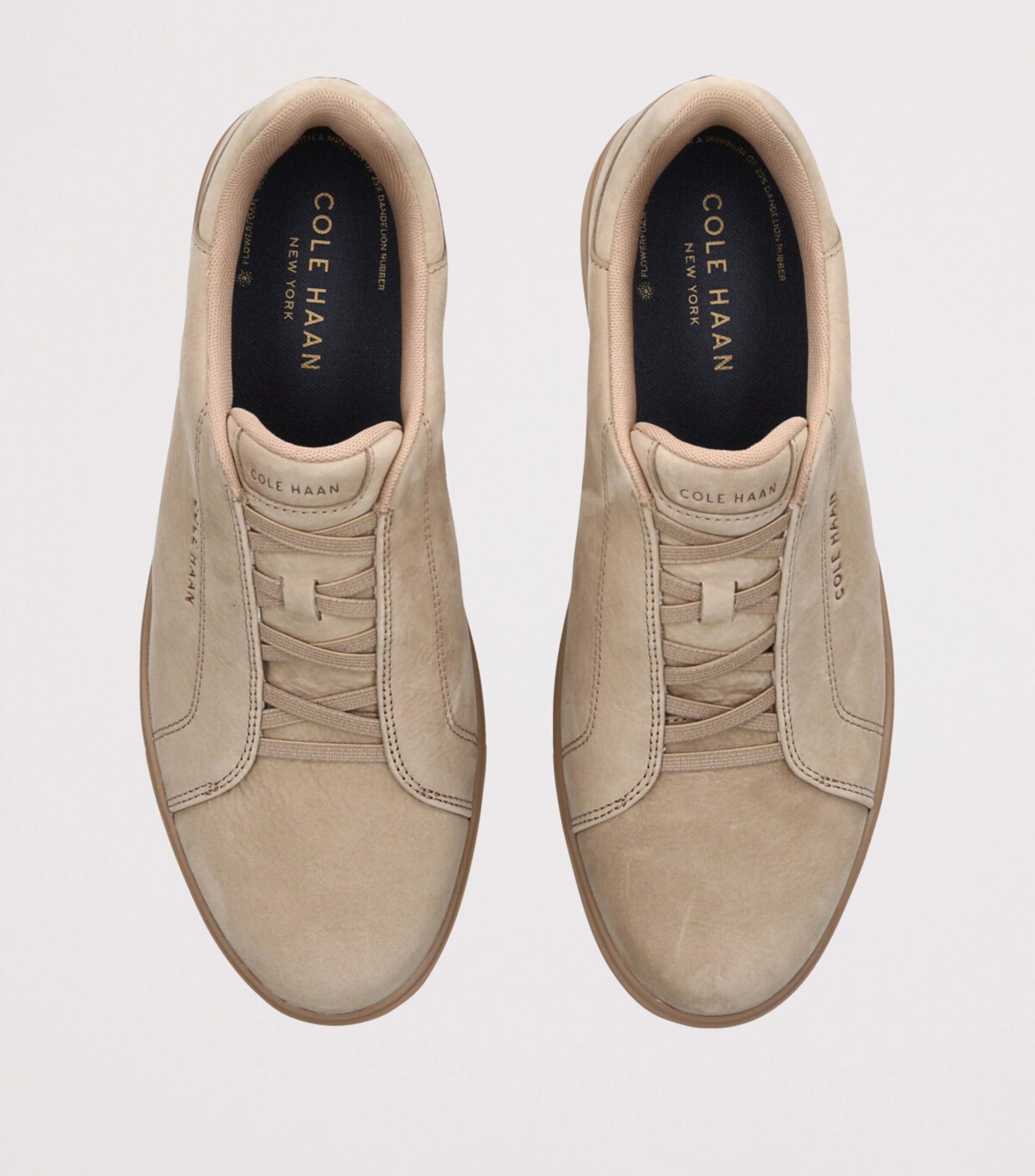Cole Haan Leather GrandPrø Luxe Slip-On Sneakers Beige Image 4