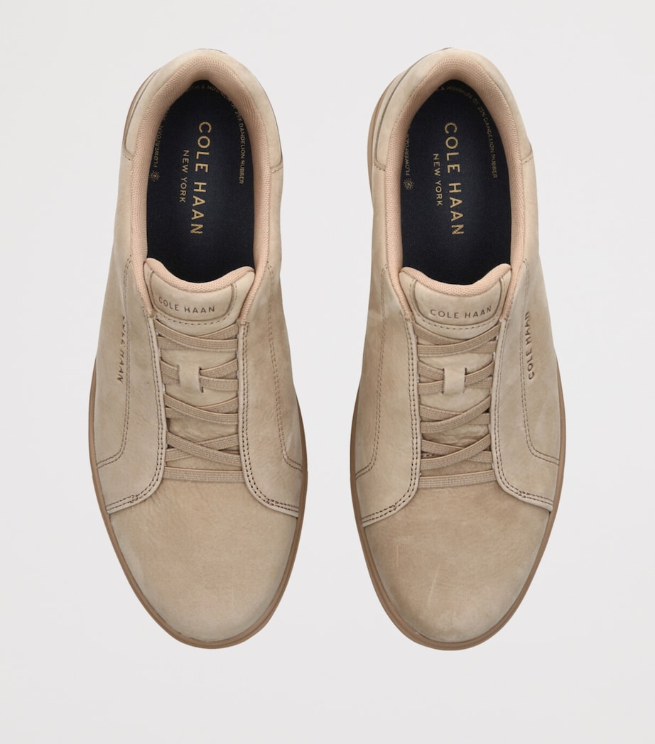 Cole Haan Leather GrandPrø Luxe Slip-On Sneakers Beige Image 4