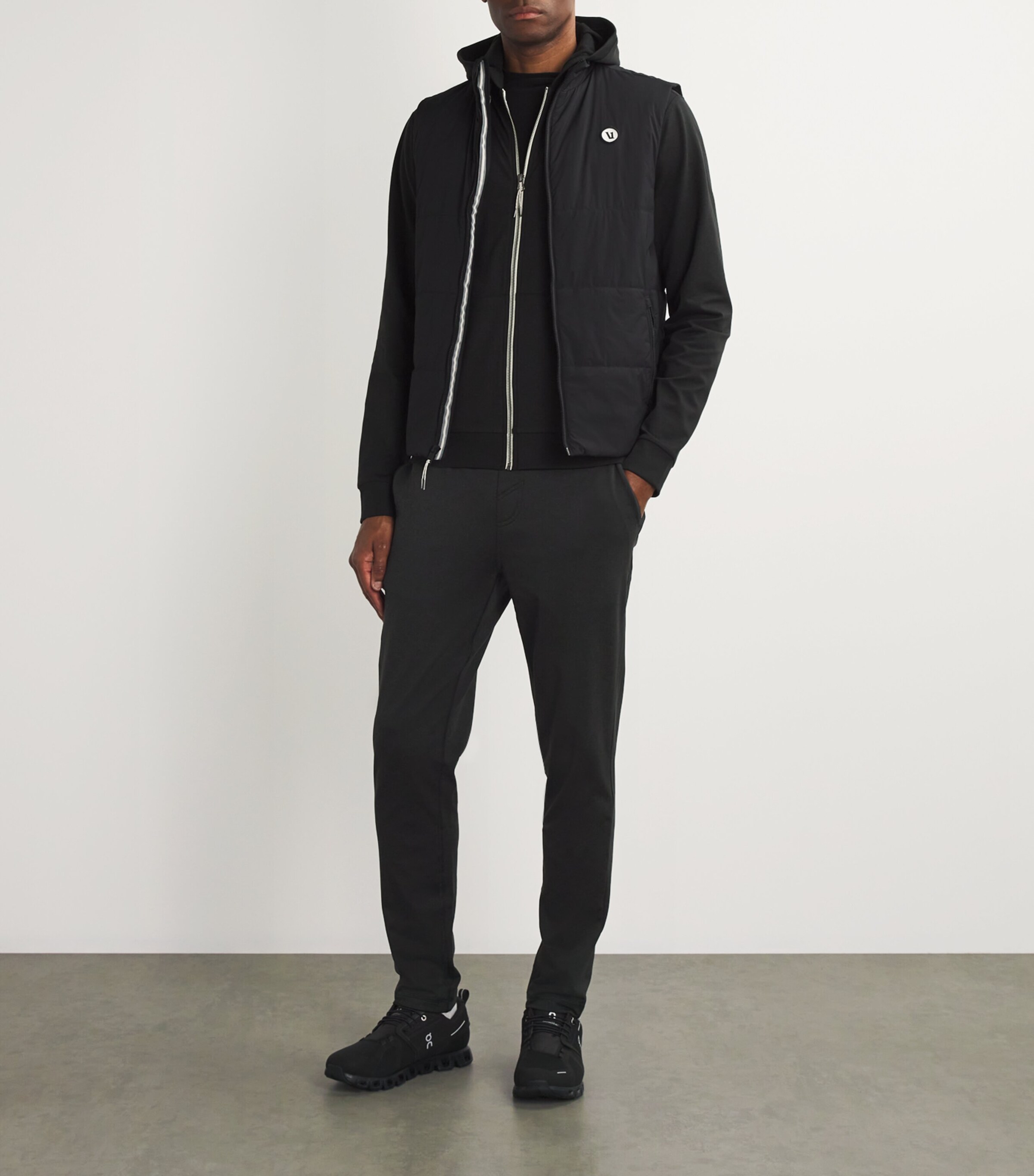 VUORI Mens Coronado Sweatpants Black Heather Hbk Image 2