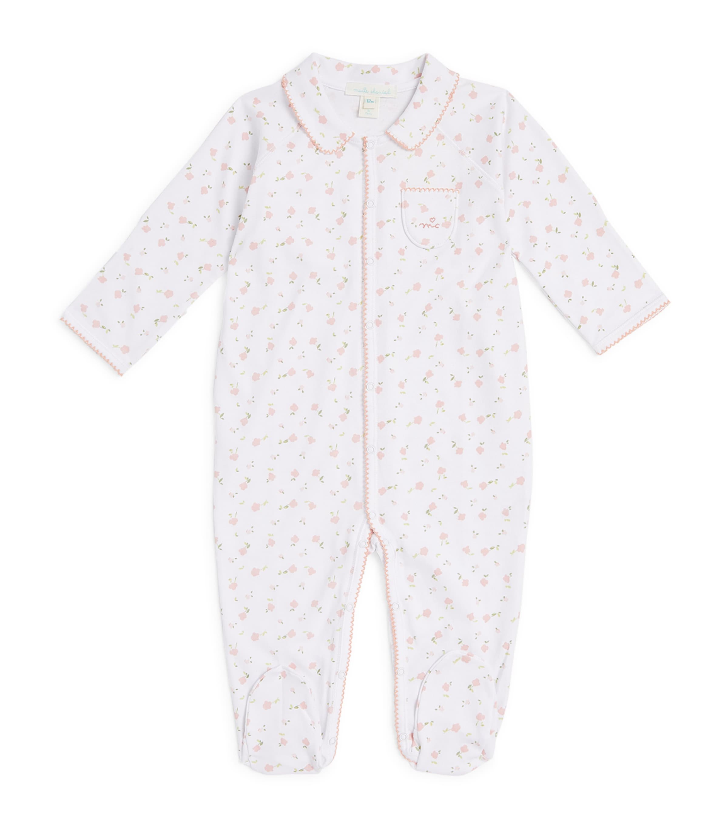Shop Marie-chantal Floral Print All-in-one In Pink