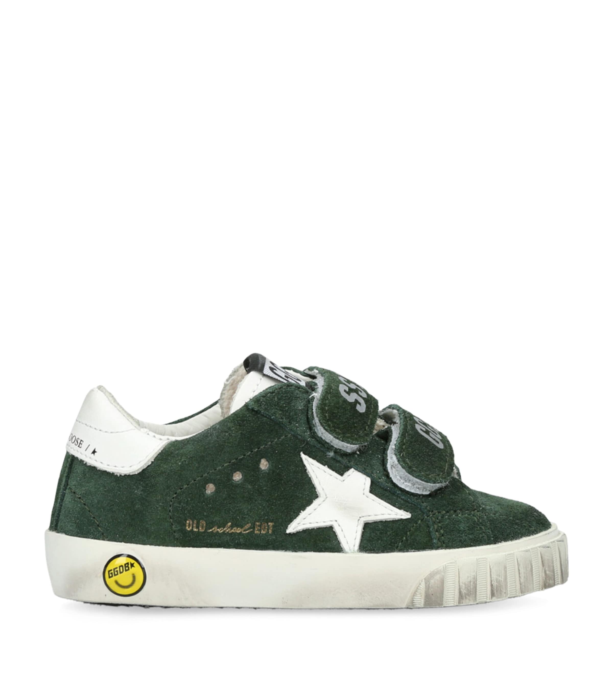Golden Goose Superstar Touch-strap Sneakers In Green