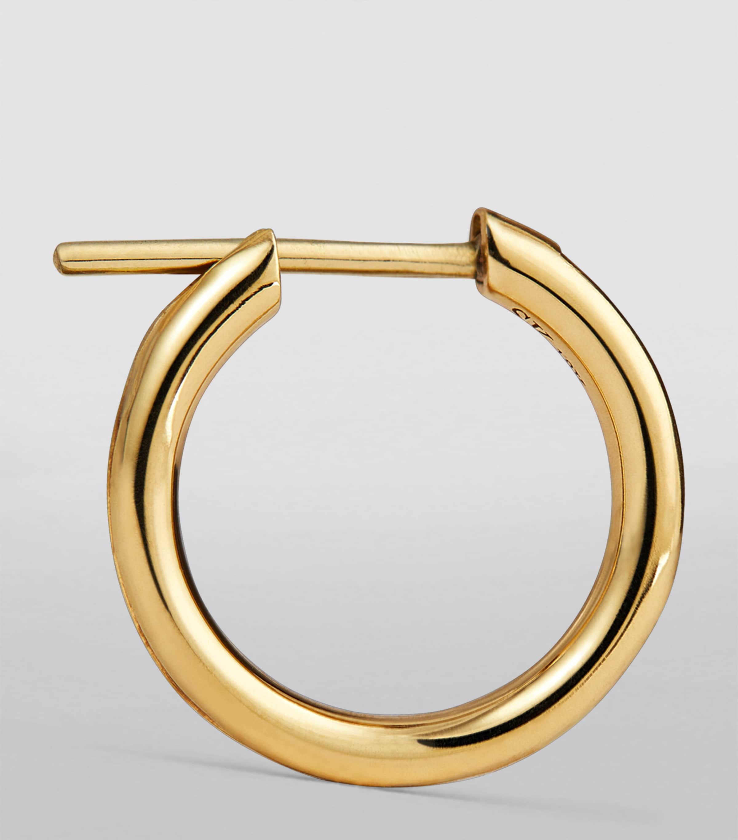 Spinelli Kilcollin Yellow Gold and Baguette-Cut Diamond Petite Miri Hoop Earrings Yellow Gold Image 3