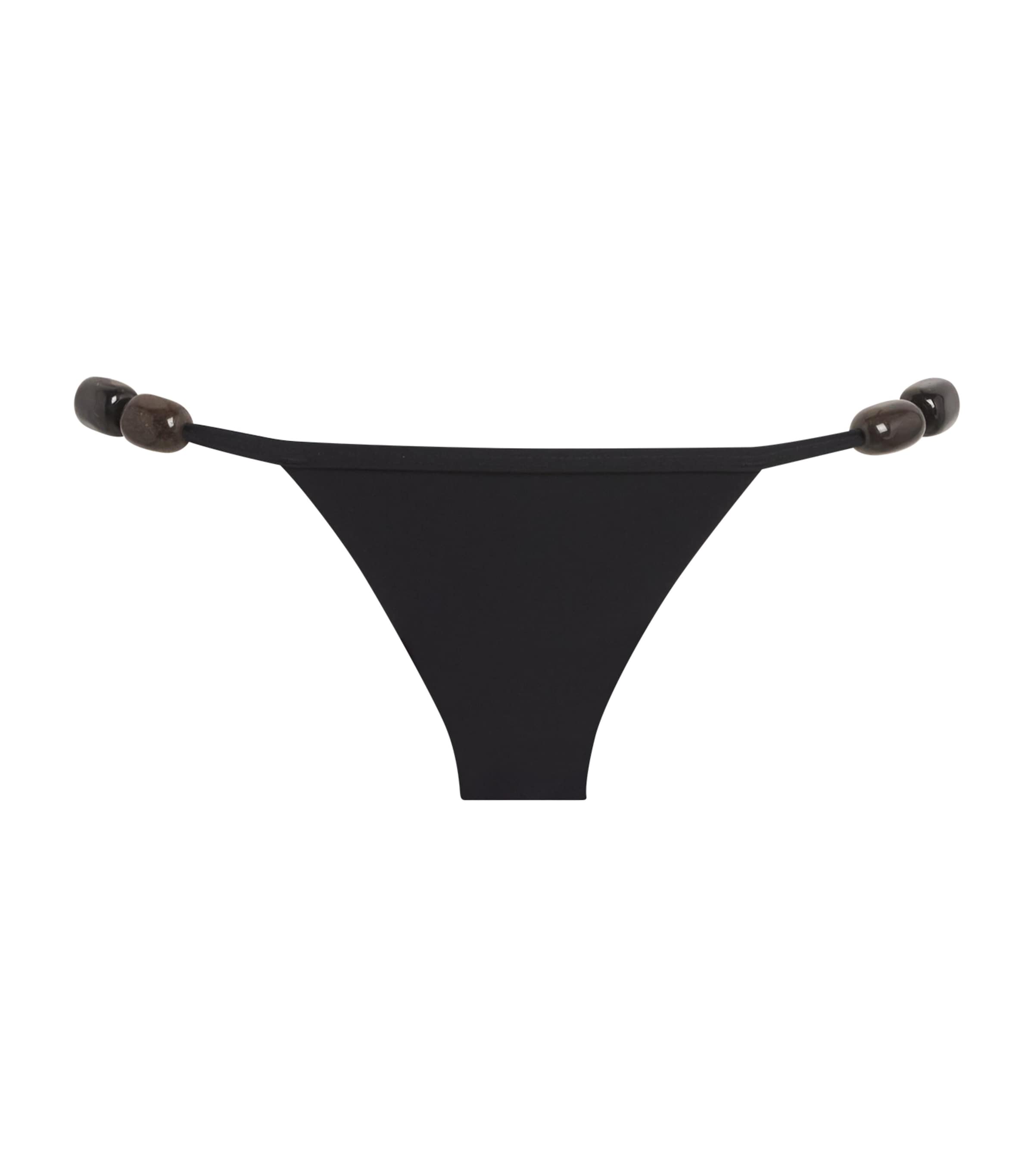 Christopher Esber Embellished Crystal Bikini Bottoms In Black