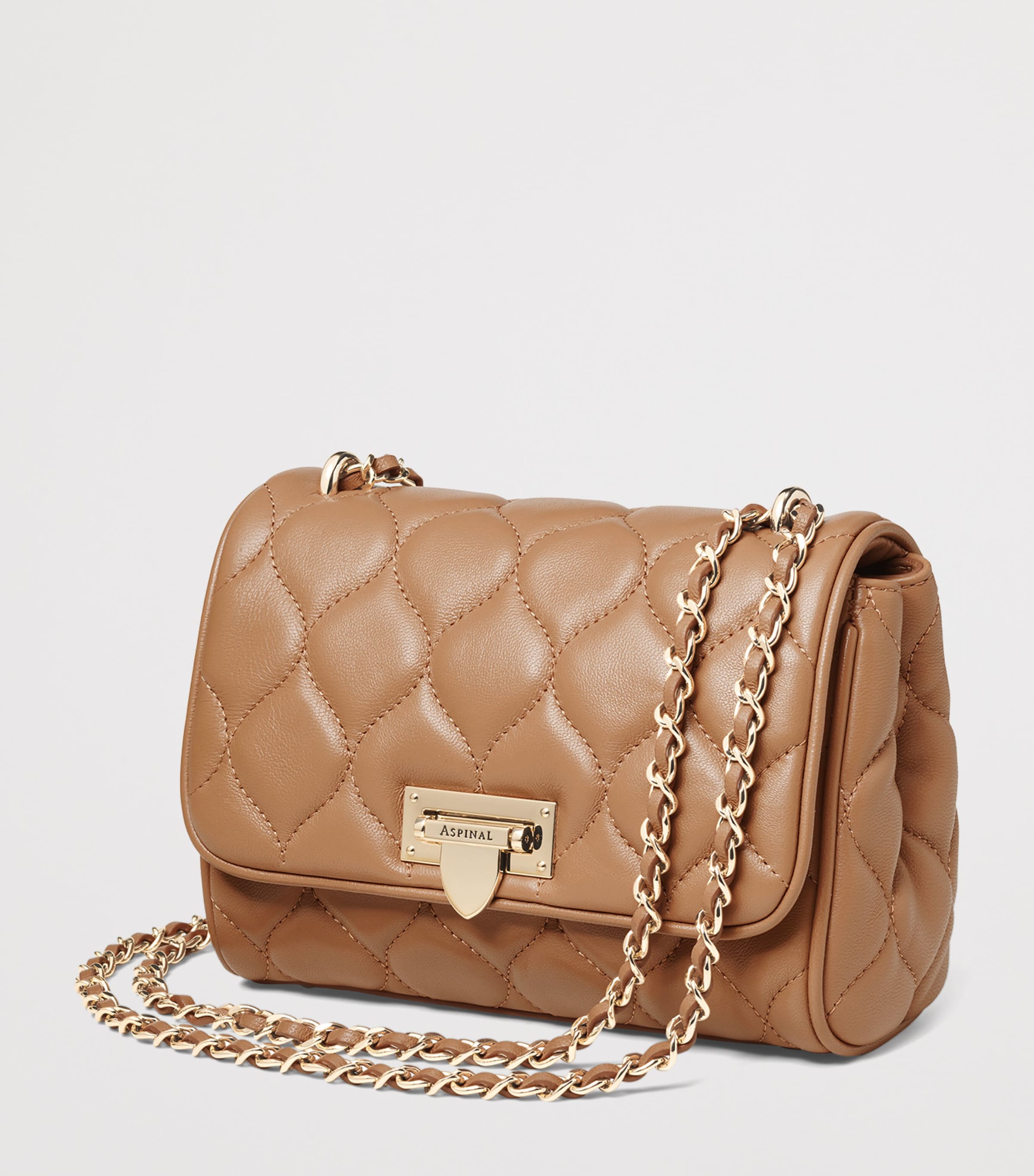 Small Leather Lottie Cross-Body Bag CARAMEL Image 2