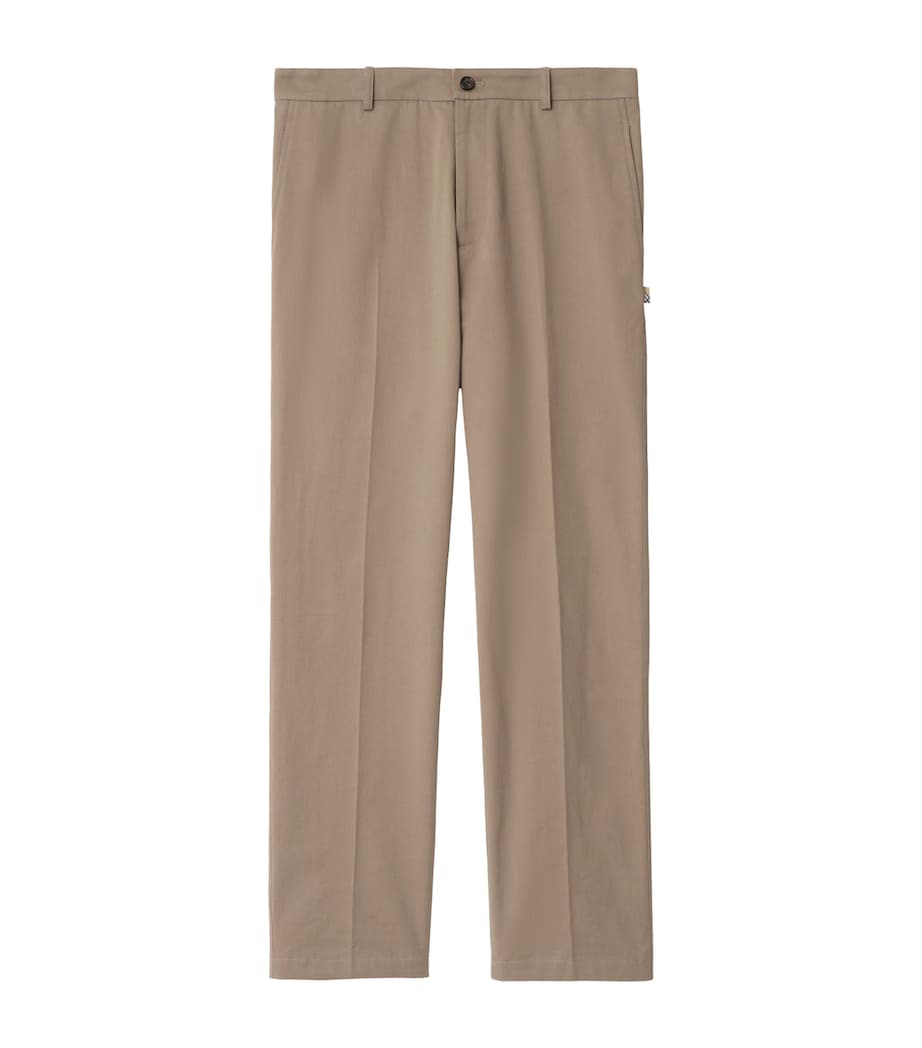 Cotton Twill Slim Chinos CLAY BROWN Image 1
