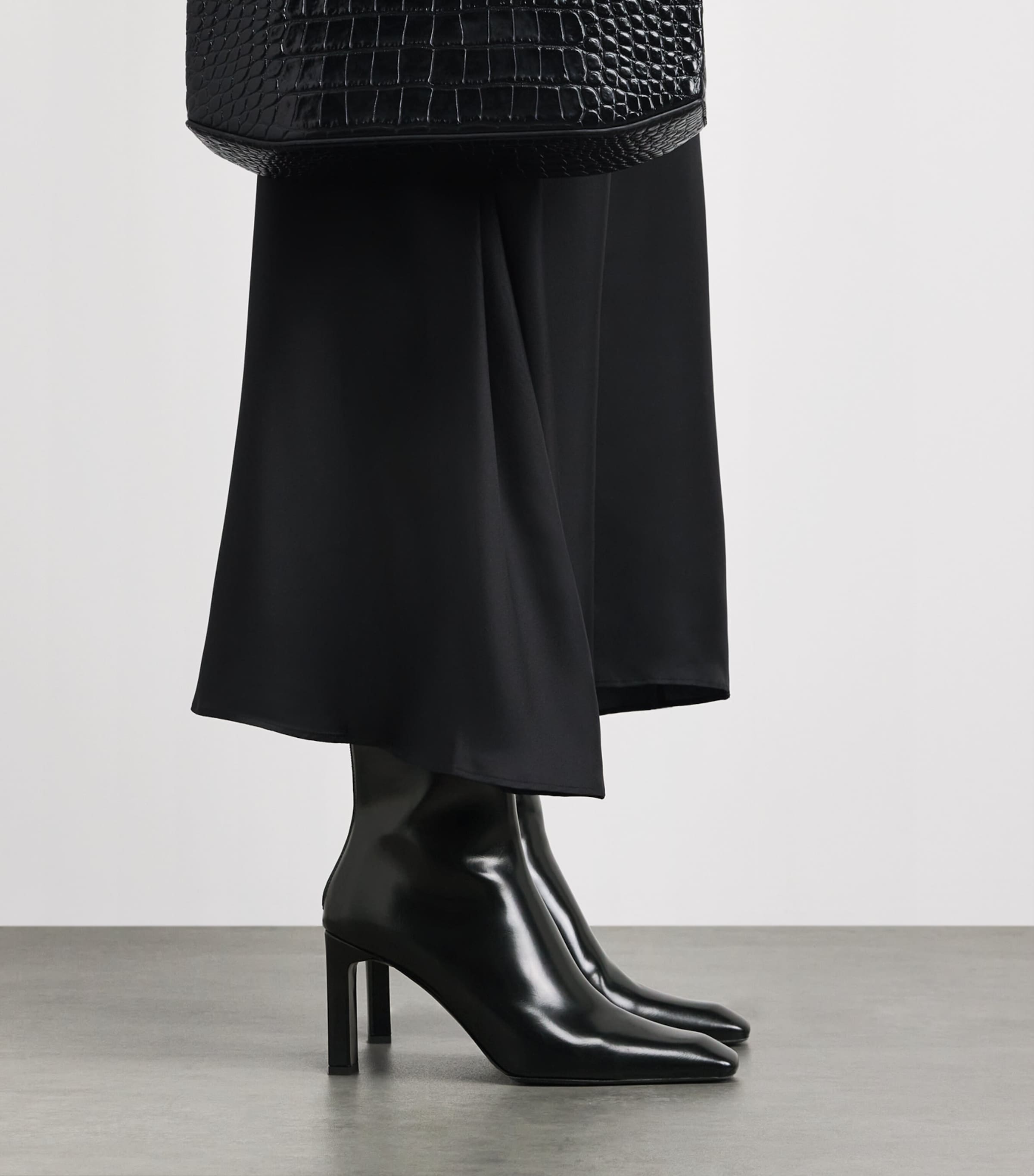 Toteme Nappa Leather Ankle Boots 85 Black Image 4