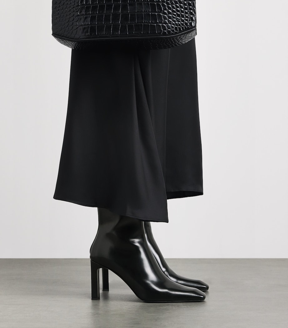 Toteme Nappa Leather Ankle Boots 85 Black Image 4