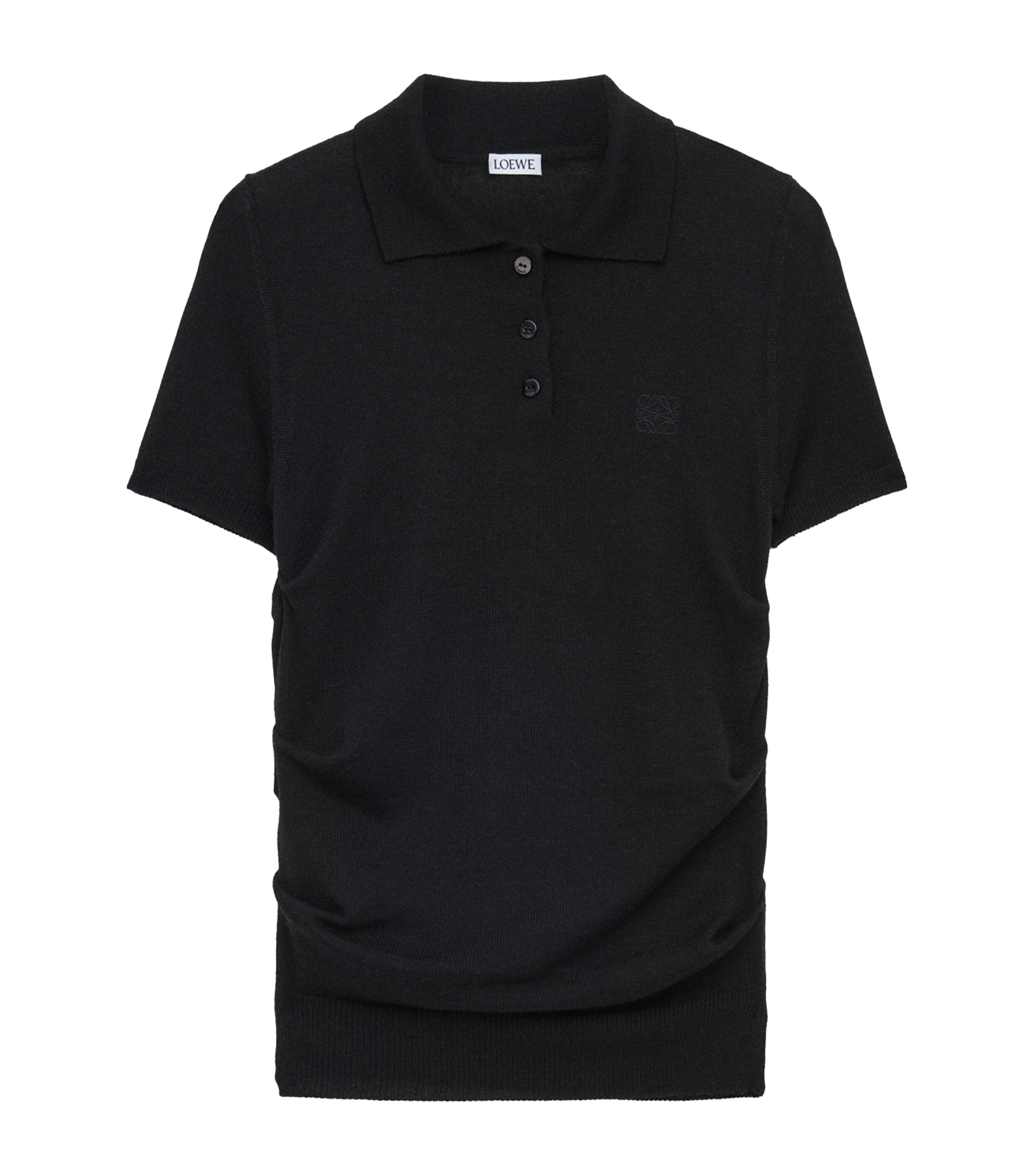 Loewe Cashmere-silk Anagram Polo Sweater In Multi