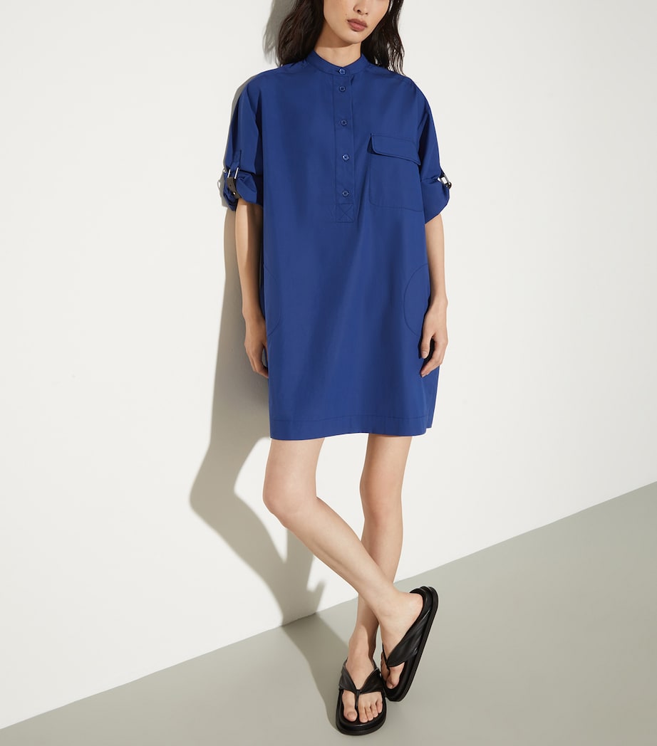 MAX&Co. Womens Cotton Mini Dress Navy Image 2