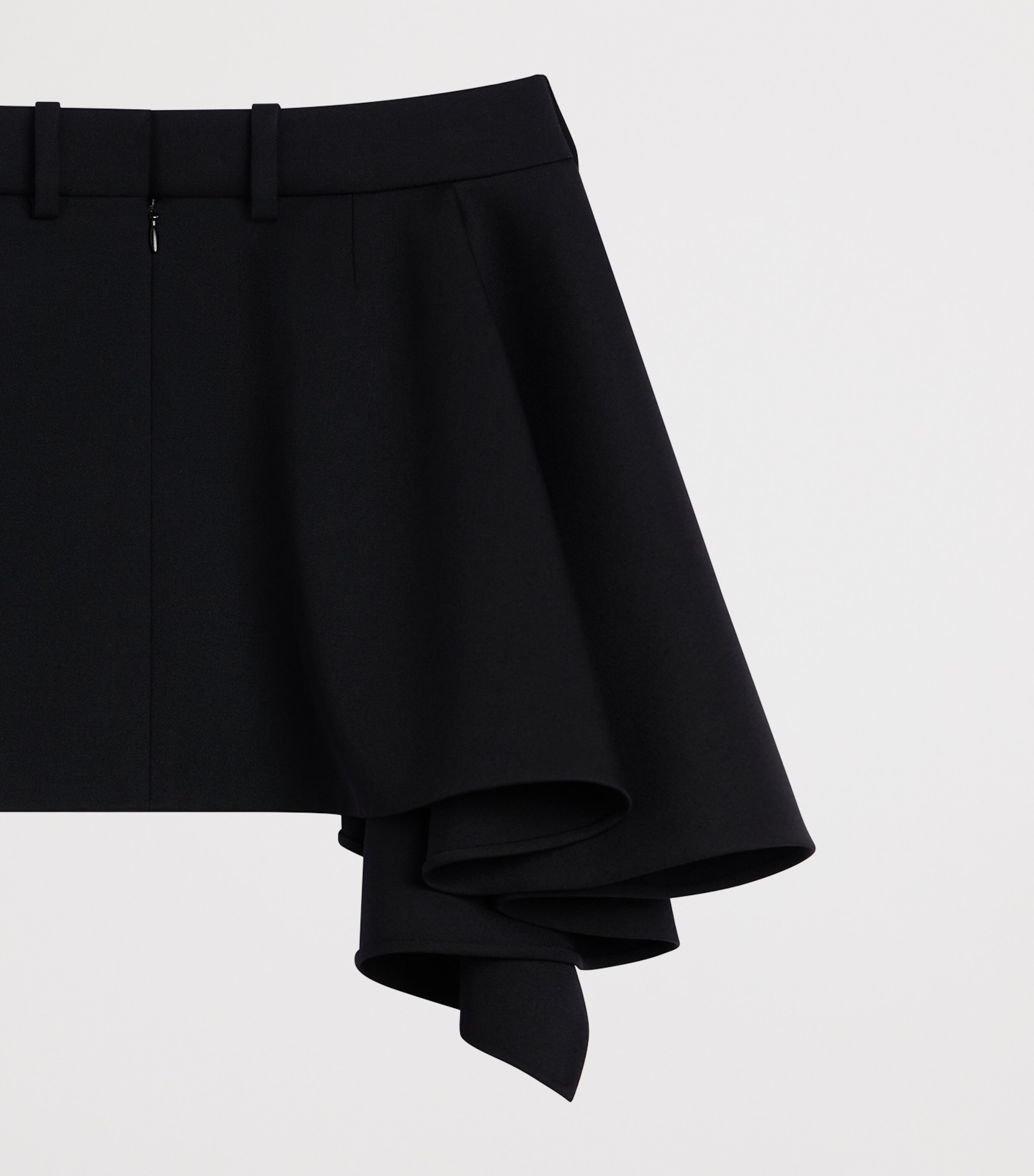 Givenchy Womens Wool Slashed Mini Skirt Image 7