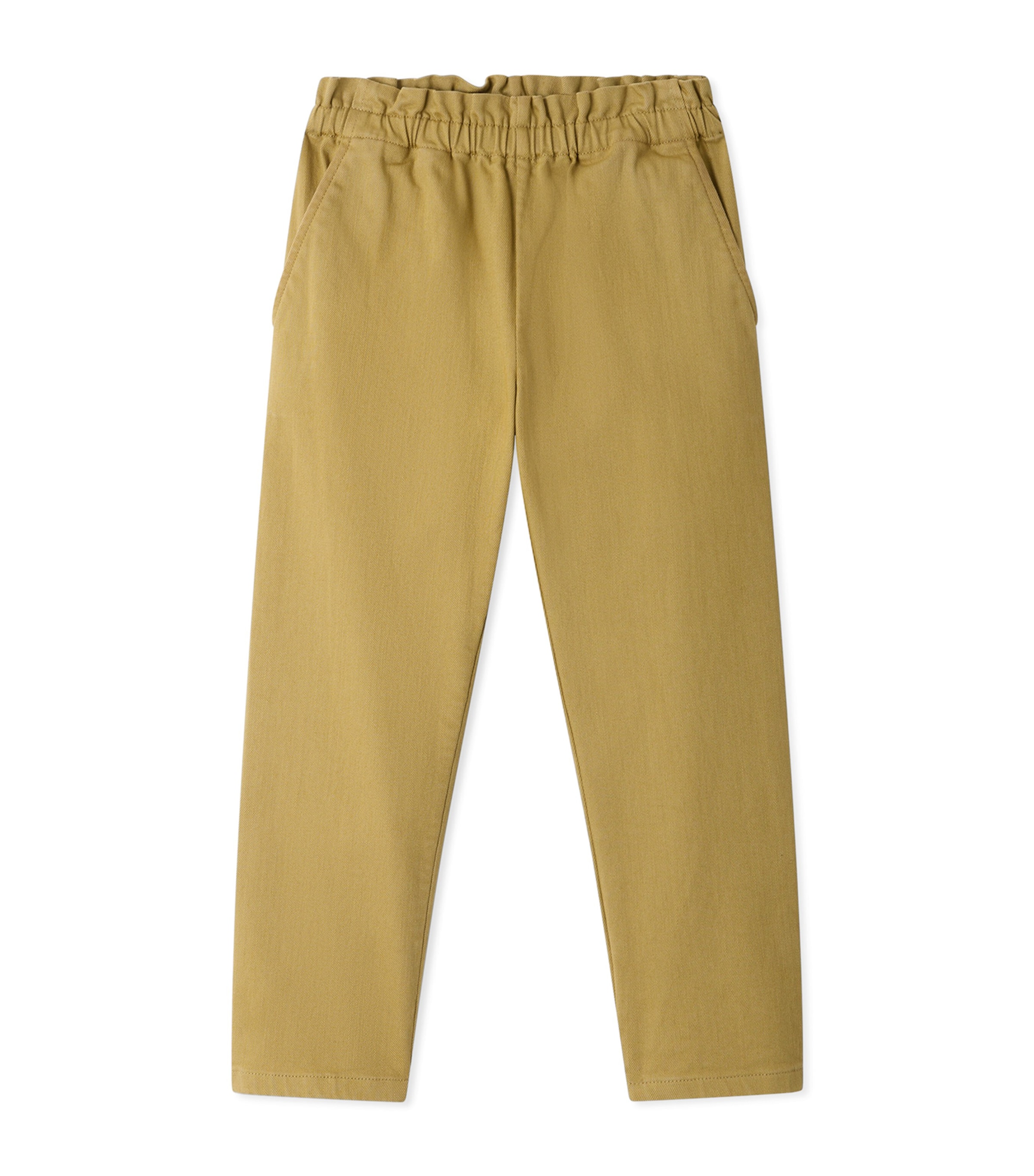 Bonpoint Cotton July Straight Trousers (4-8 Years) Kaki Clair Image 1