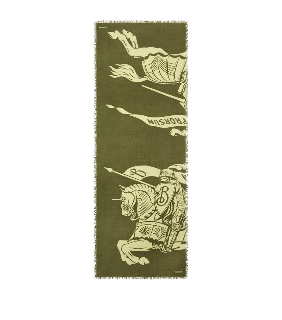 Wool Wide EKD Scarf PEA GREEN Image 1
