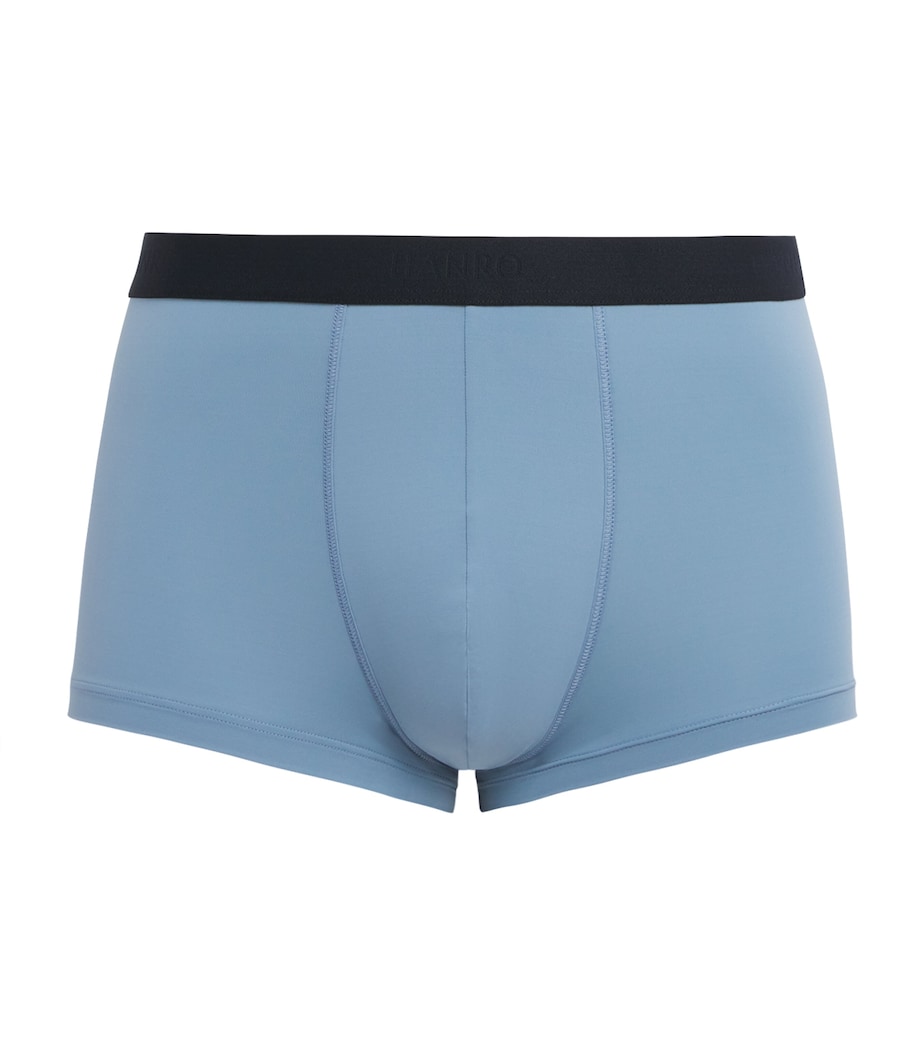 Hanro Mens Micro-Touch Boxer Briefs Blue Whale Image 1