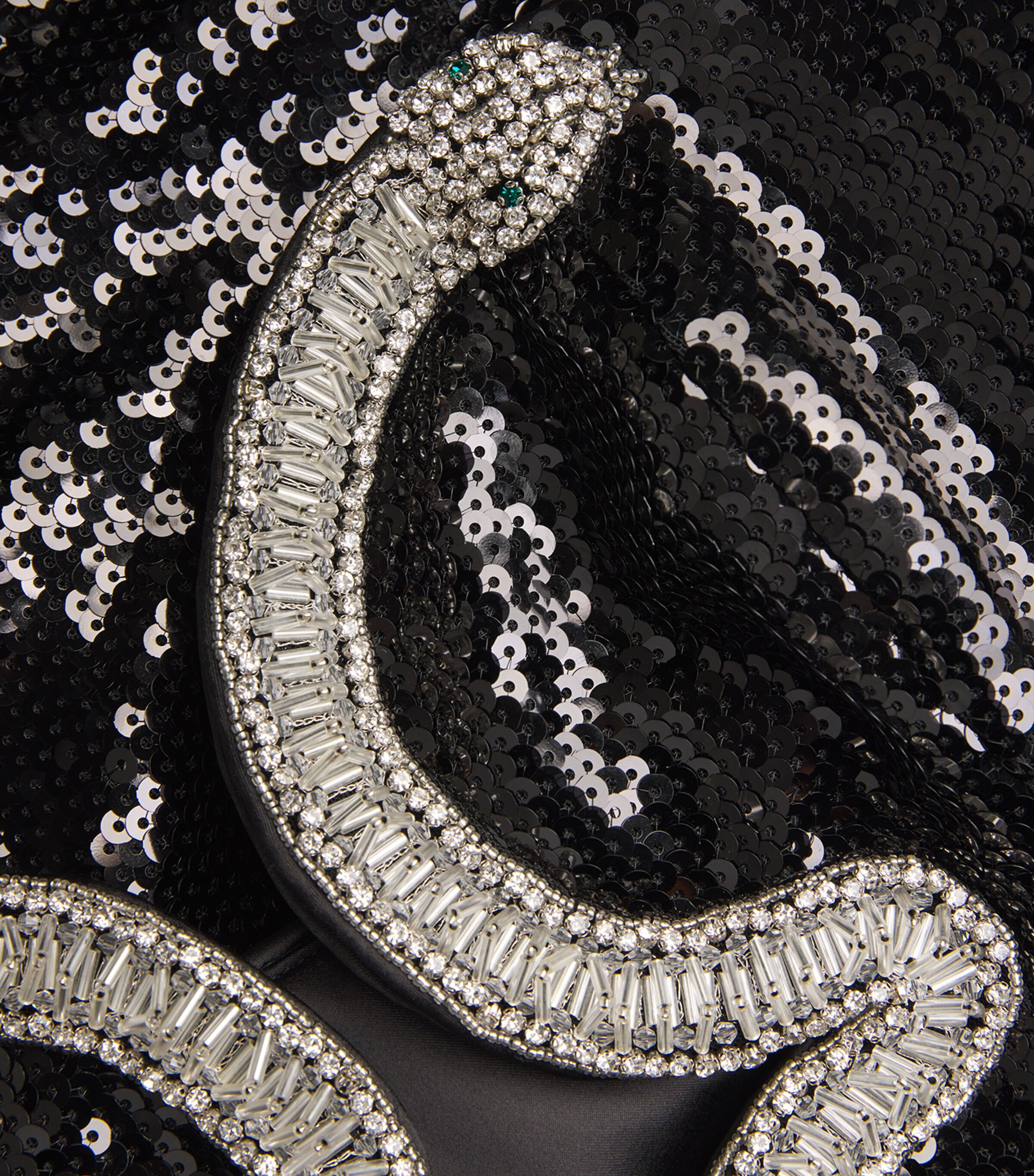 Crystal Snake Lyra Gown BLACK Image 5