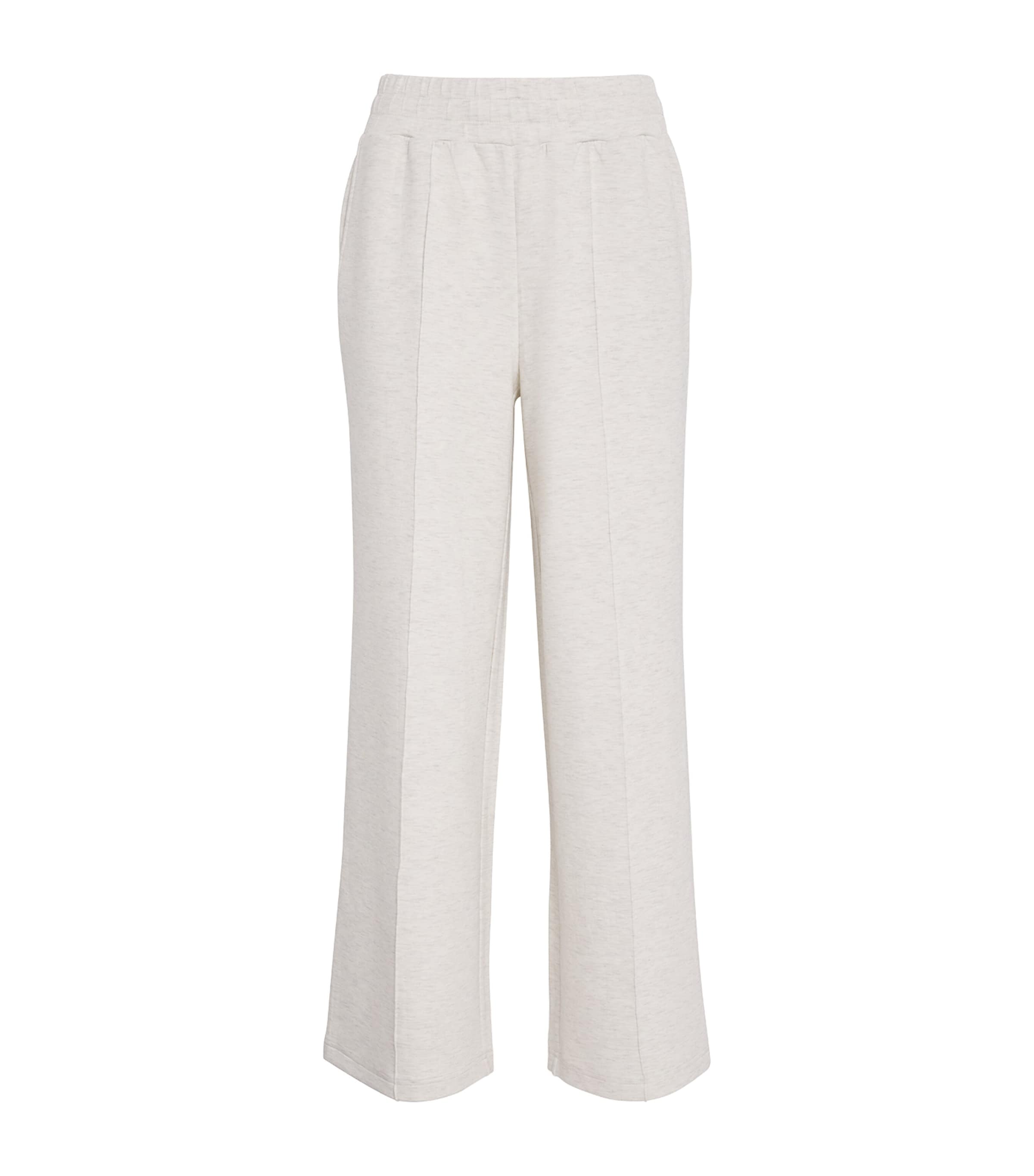 Varley Freesoft Wide-leg Sweatpants In White