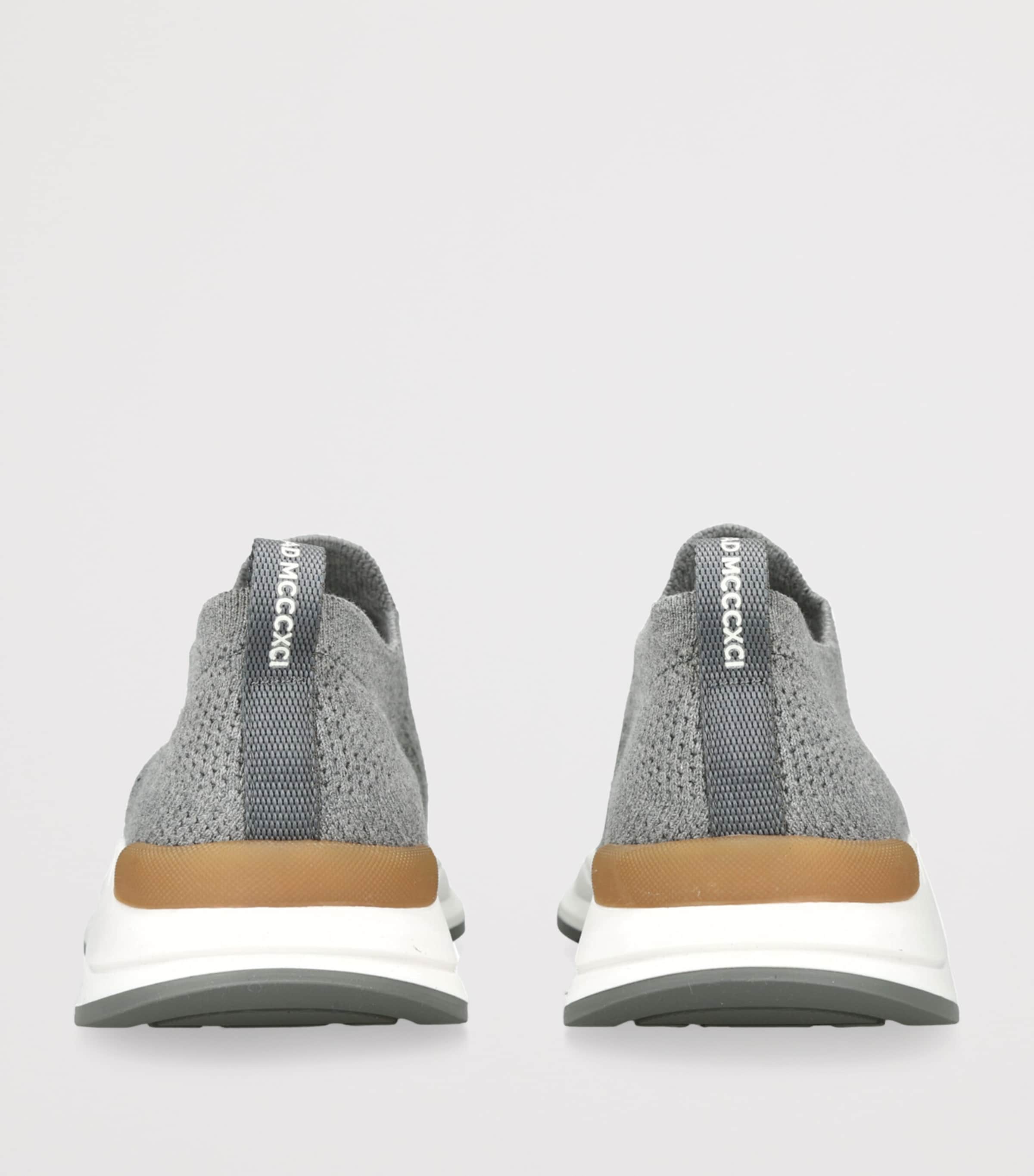 Brunello Cucinelli Knitted Slip-On Sneakers Grey Image 2