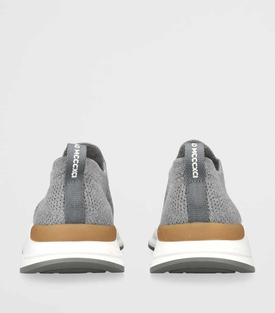 Knitted Slip-On Sneakers GREY Image 2
