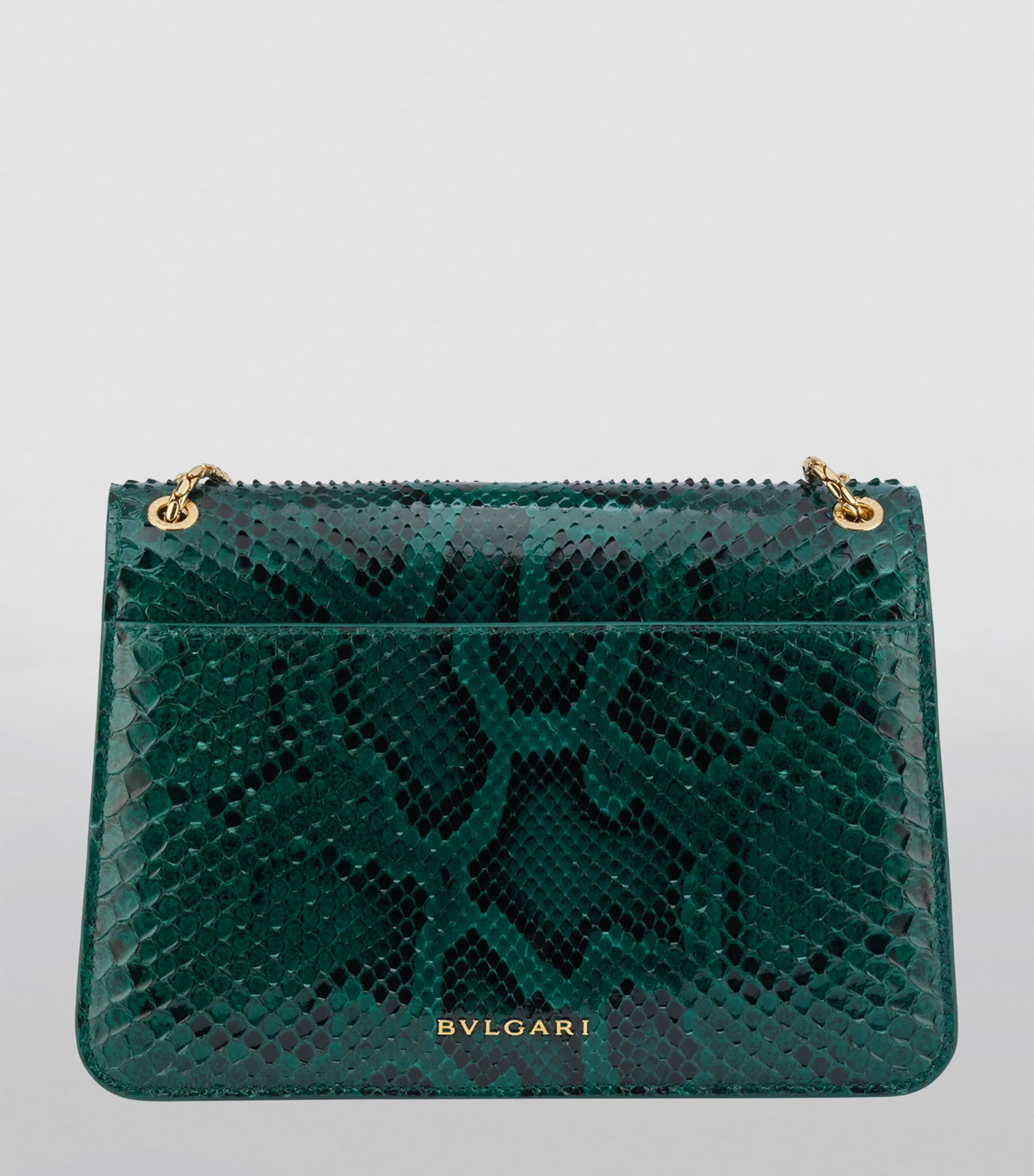 Python Leather Serpenti Forever Shoulder Bag GREEN DARK Image 4