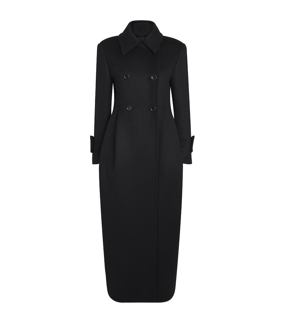 Camelwool Collared Coat BLACK Image 1