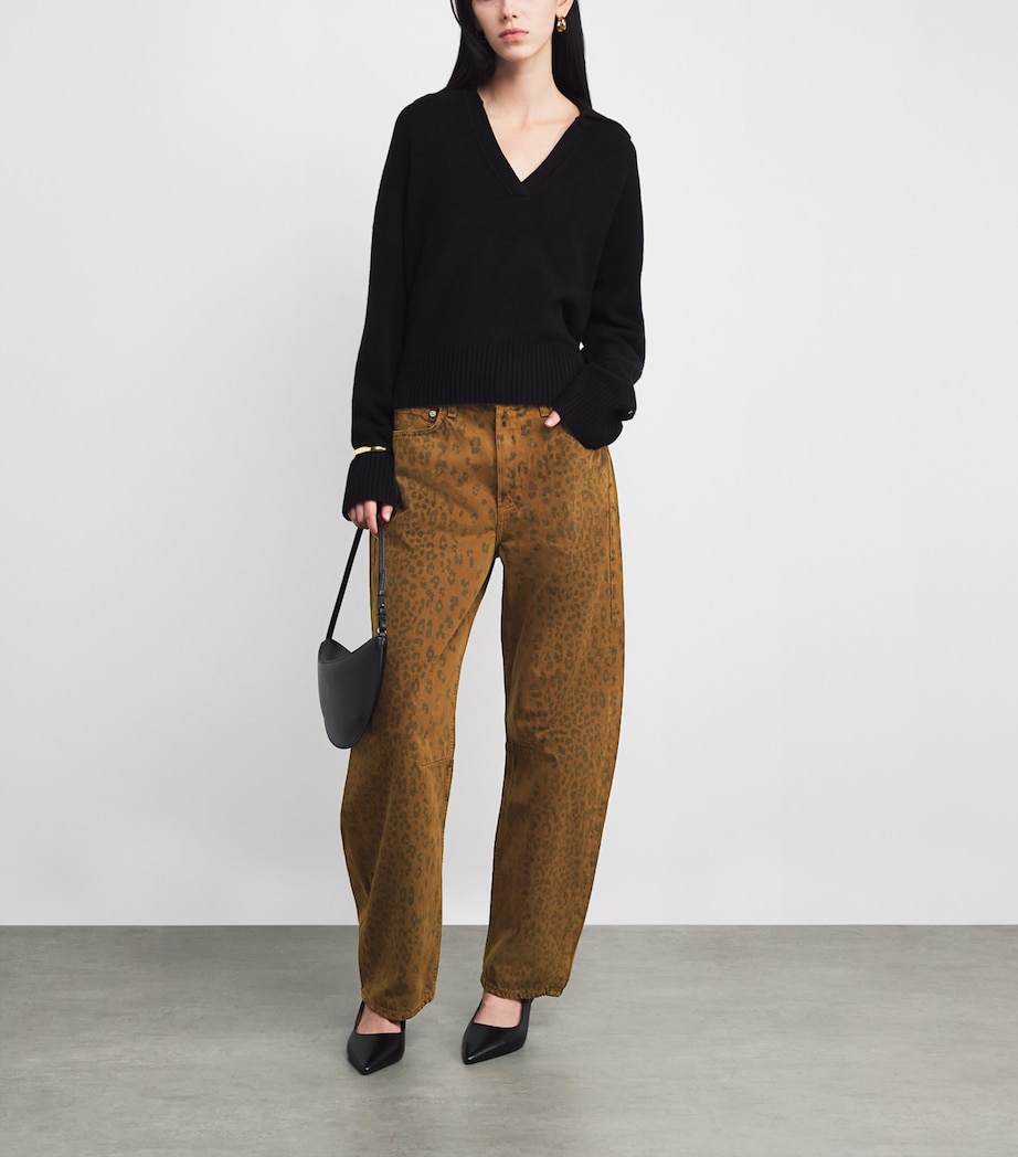 Miro Mid-Rise Relaxed Jeans SEPIA CHEETAH Image 2