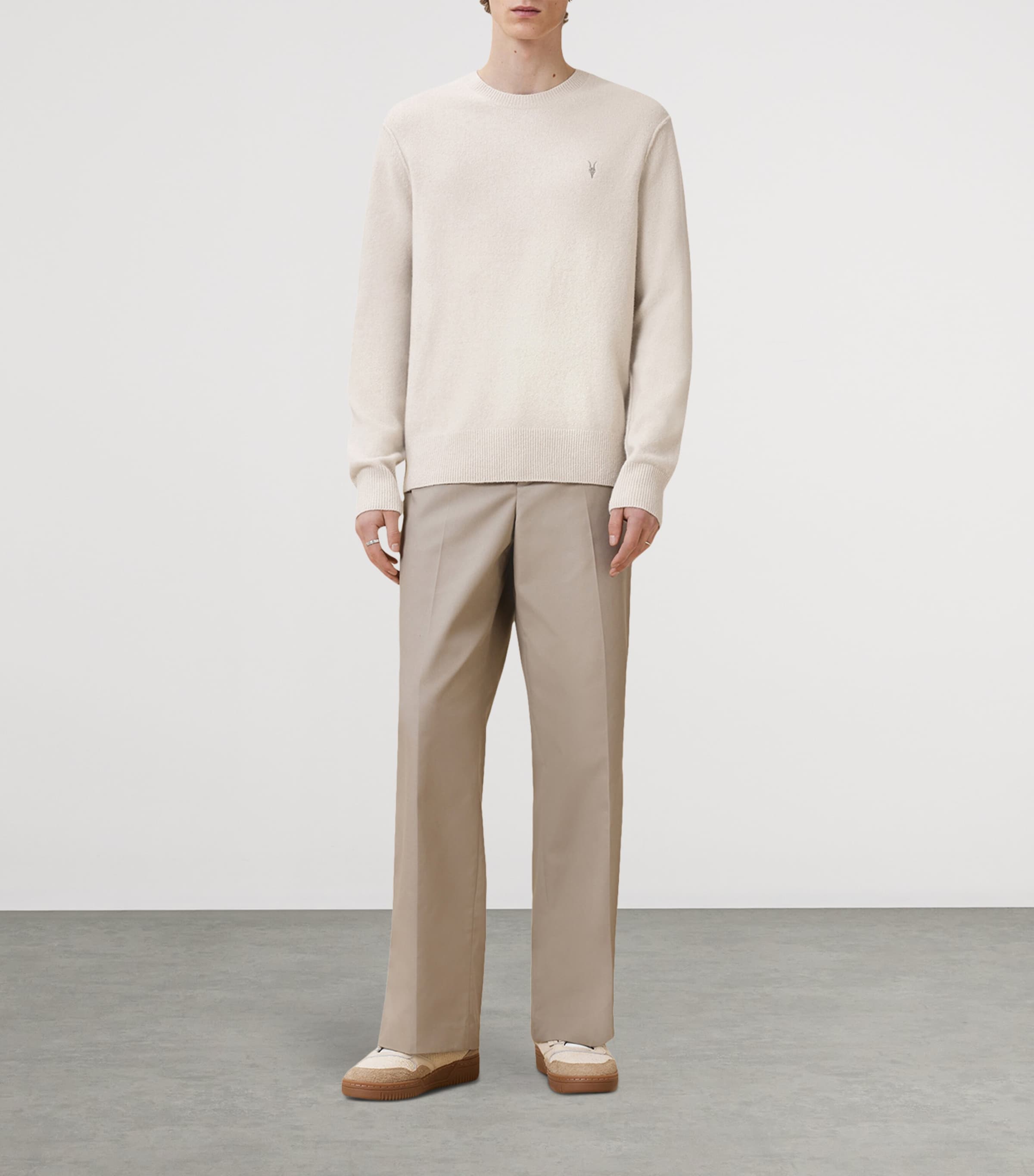 Crew-Neck Statten Sweatshirt CLOUDY WHITE Image 2