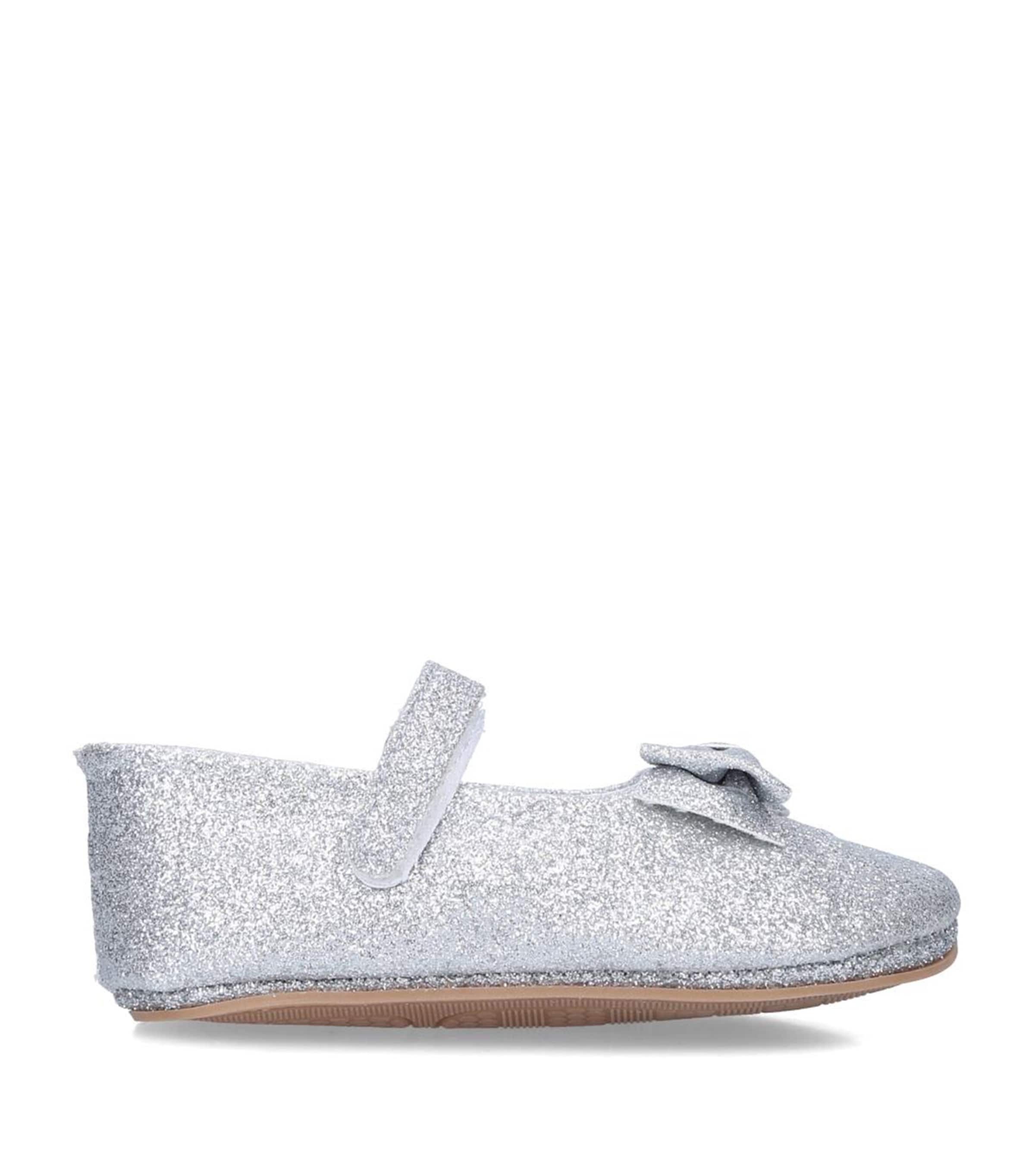 Leather Baby Bowie Mary Janes SILVER Image 3