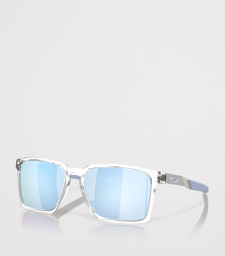Oakley Exchange Sun Rectangle Sunglasses Clear Image 2