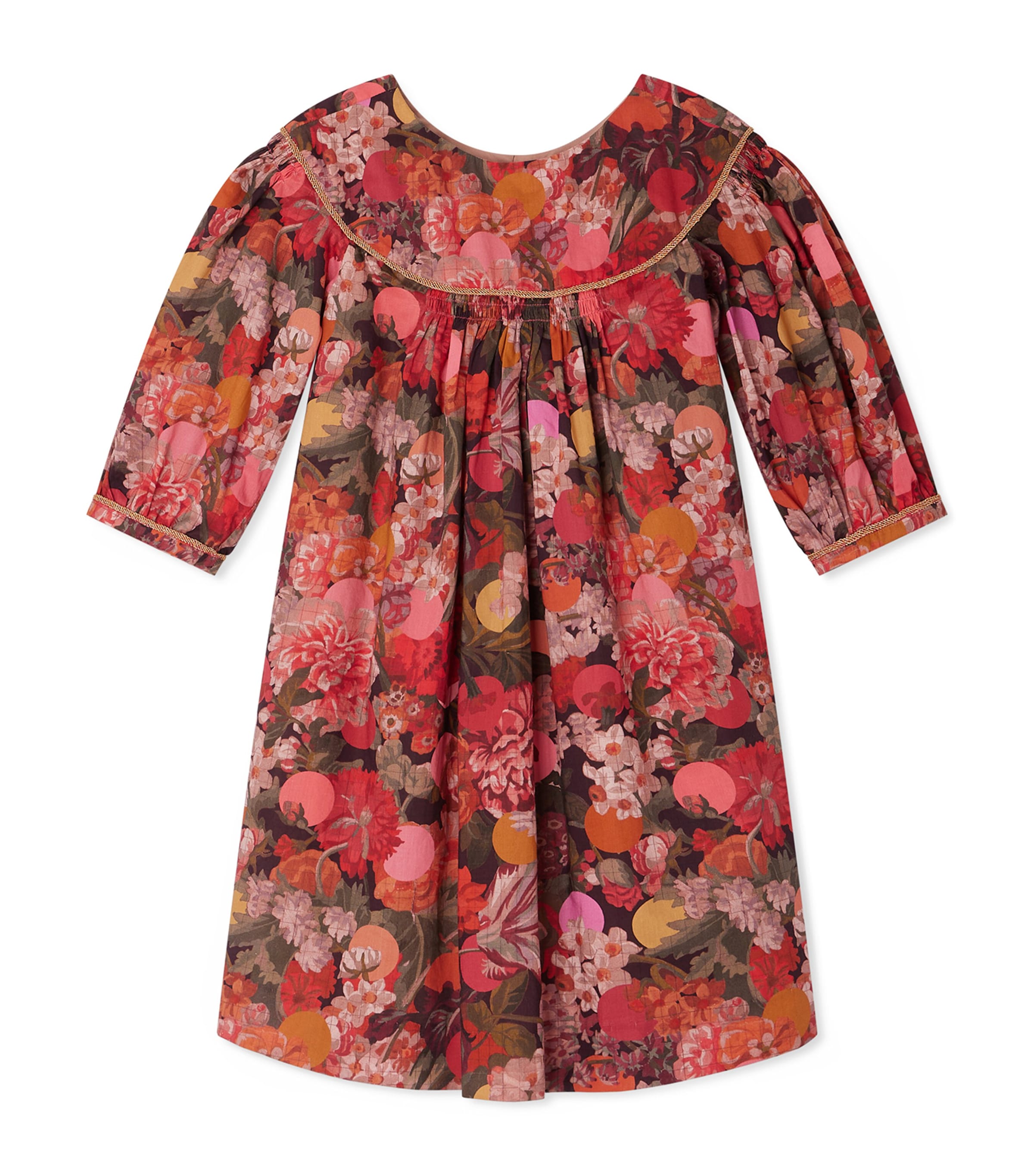 Cotton Josianne Dress (4-8 Years) FL FRAMBOISE Image 1