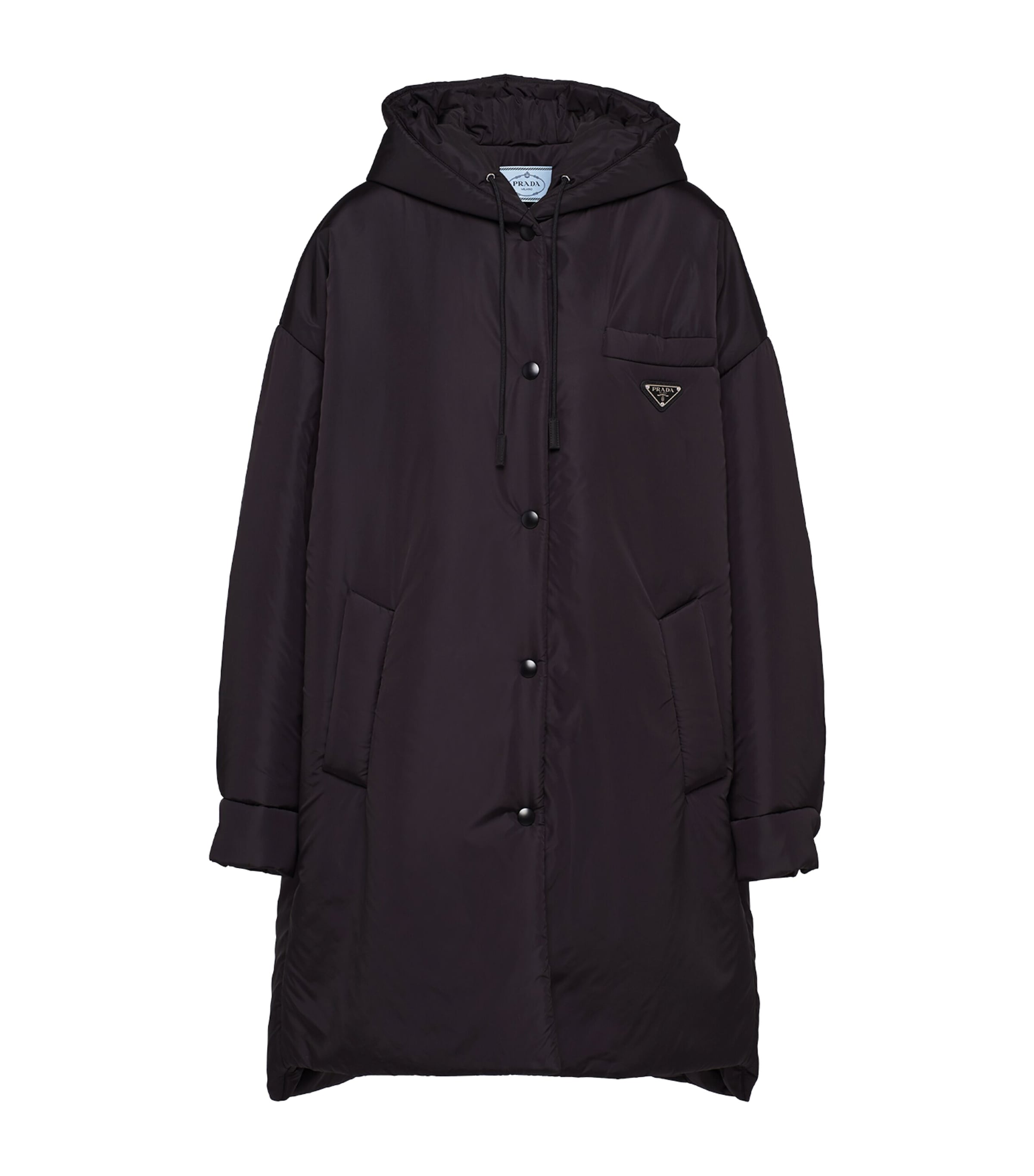 Prada Re-nylon Oversized Raincoat In Purple