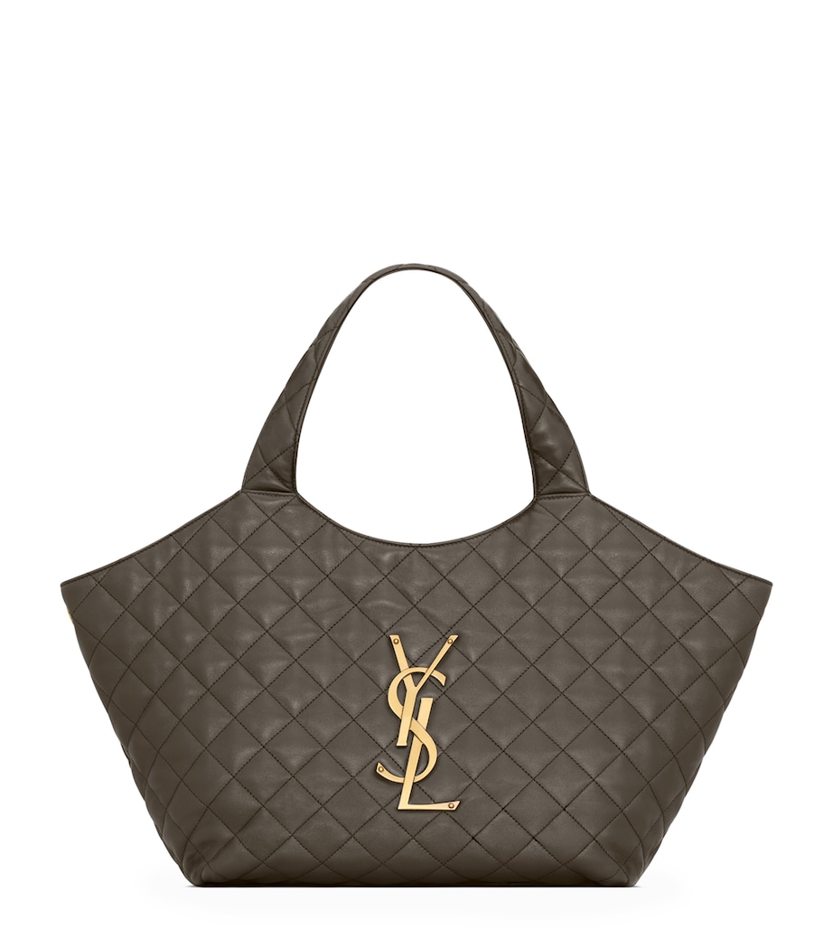 Saint Laurent Womens Medium Icare Quilted Tote Bag Image 1