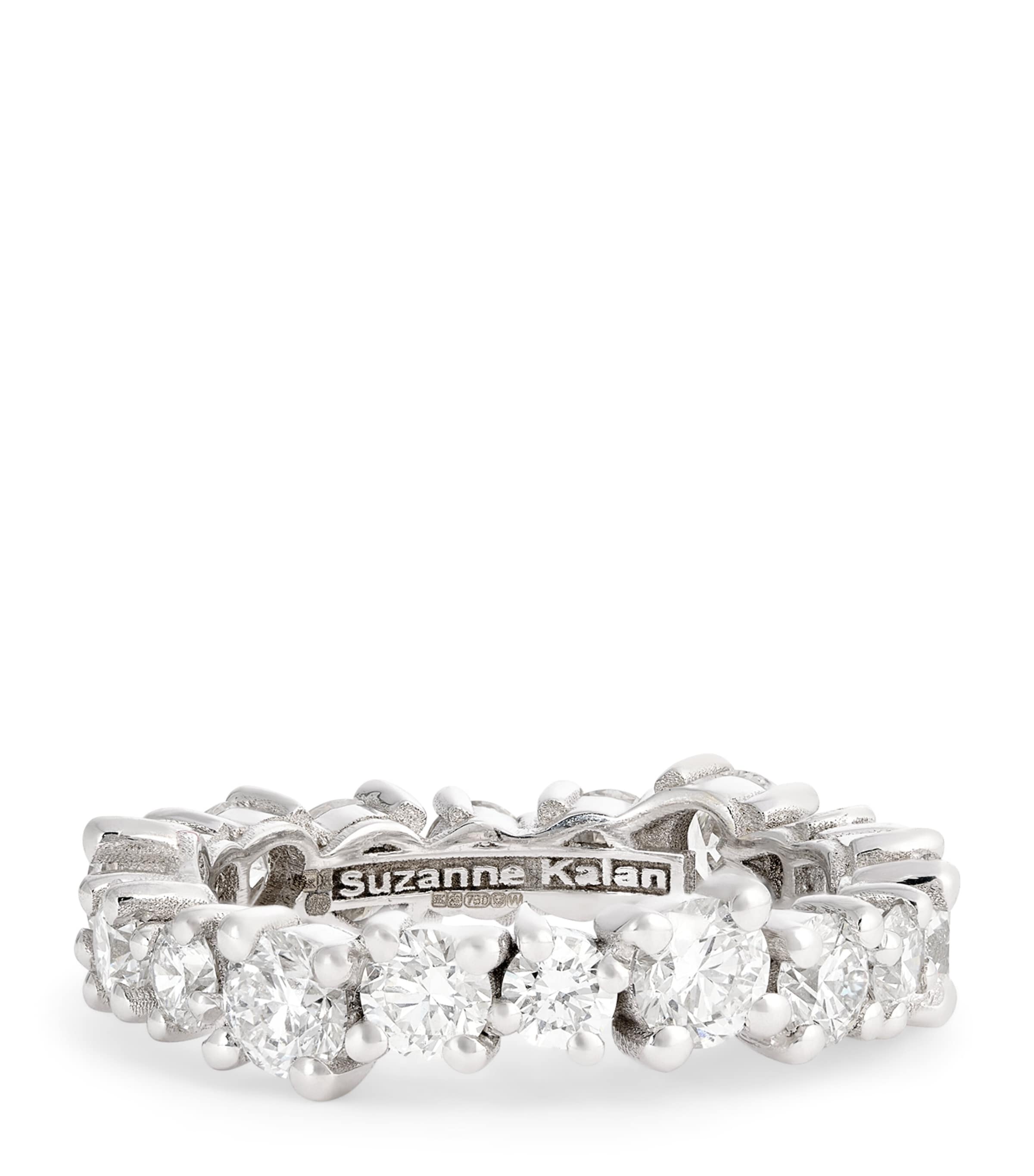 Suzanne Kalan White Gold And Diamond Classic Eternity Ring In White