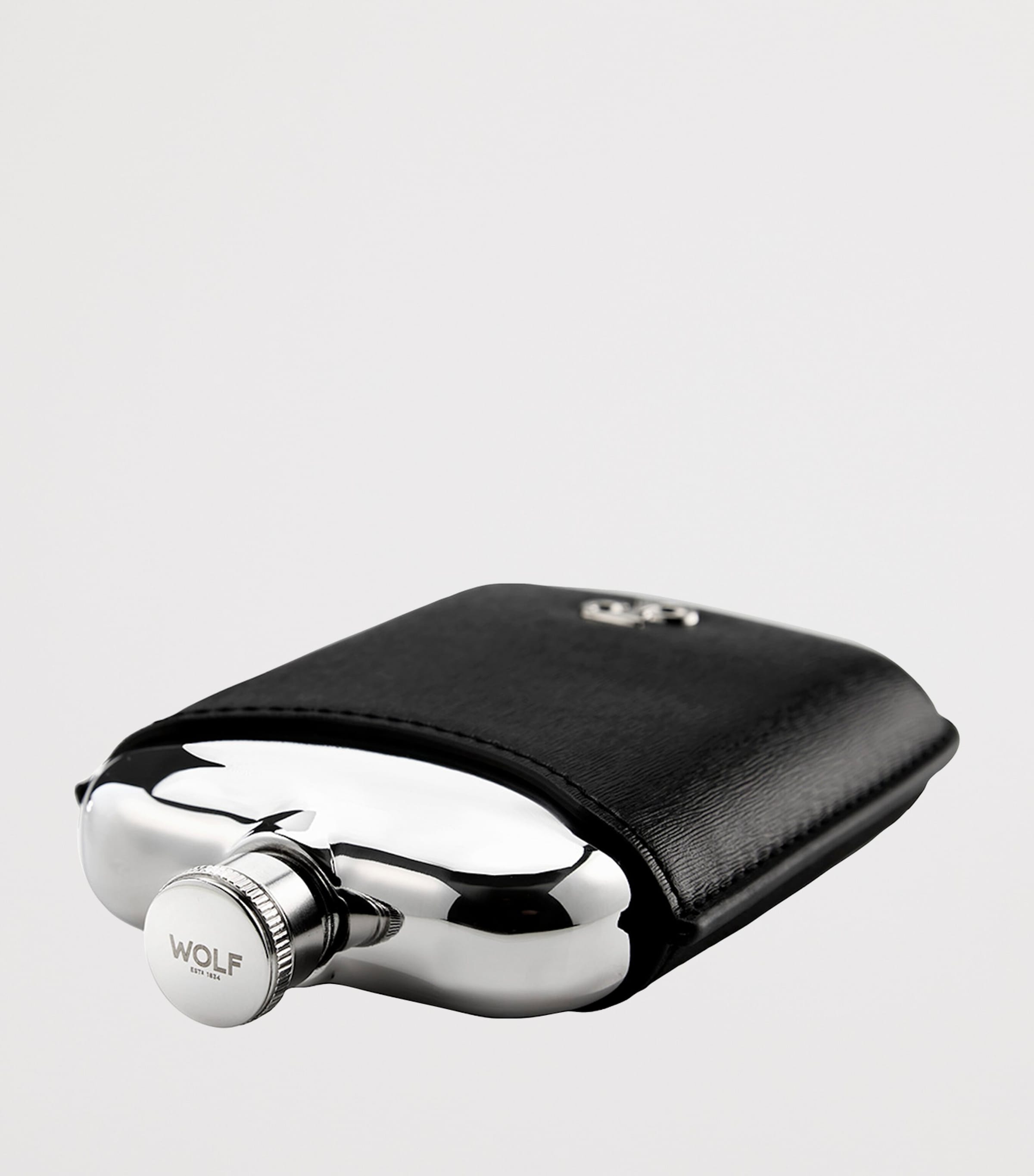 Stainless Steel Philipp Hip Flask BLACK Image 4