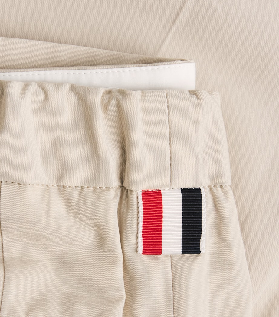 Thom Browne Kids Cotton Twill Chinos (2-12 Years) Beige Image 3